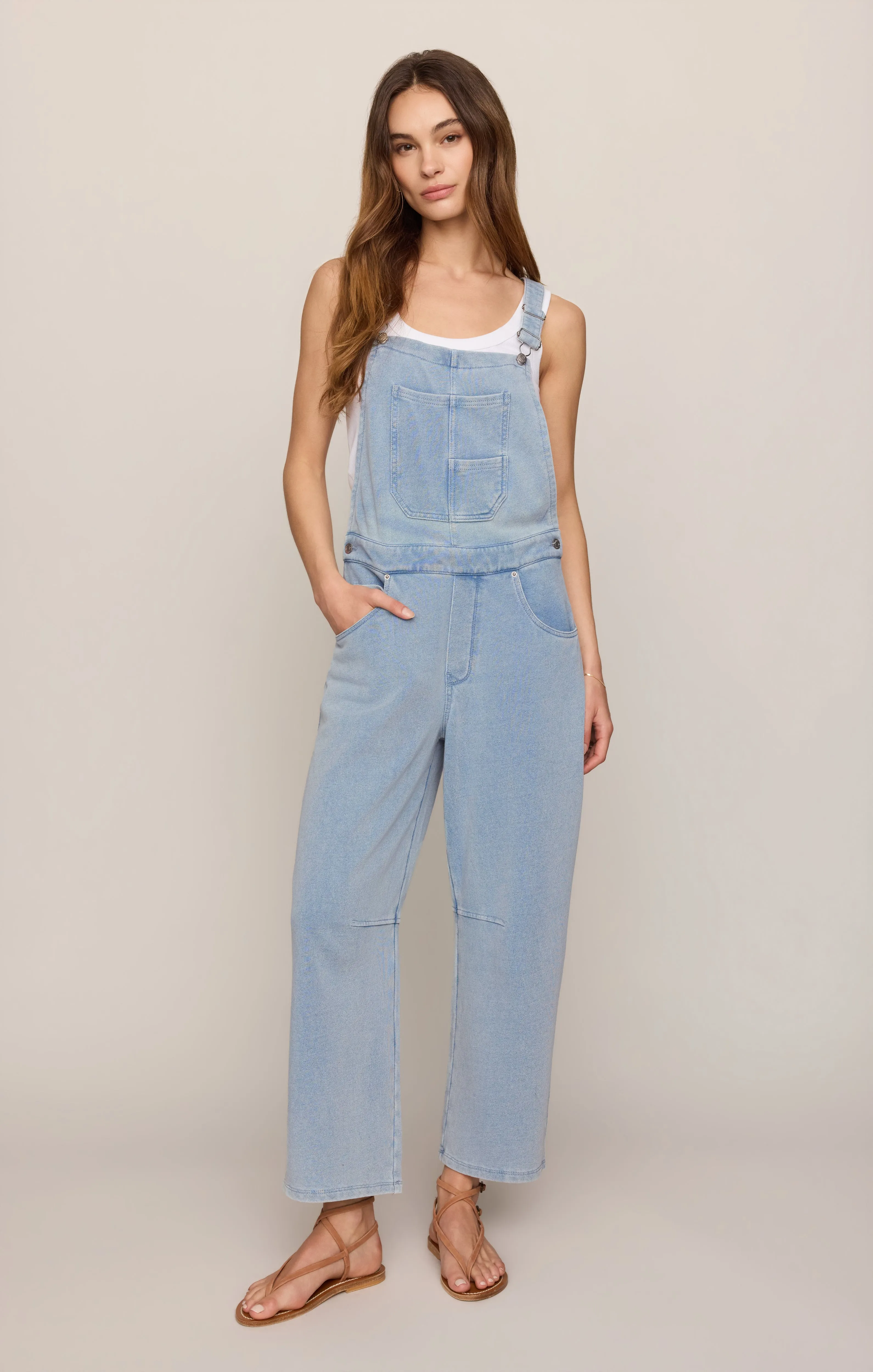 Pipeline Knit Denim Overalls sold by Z Supply