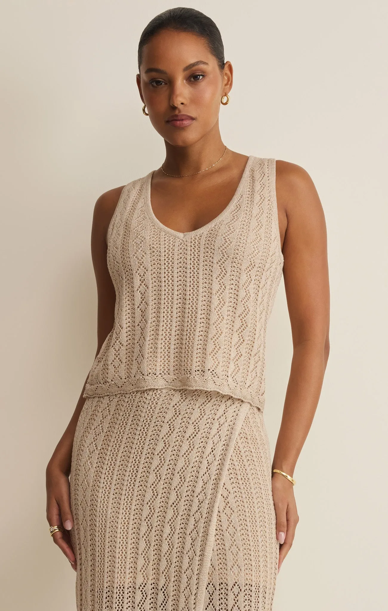 Glimmer Pointelle Tank sold by Z Supply product image thumbnail 2