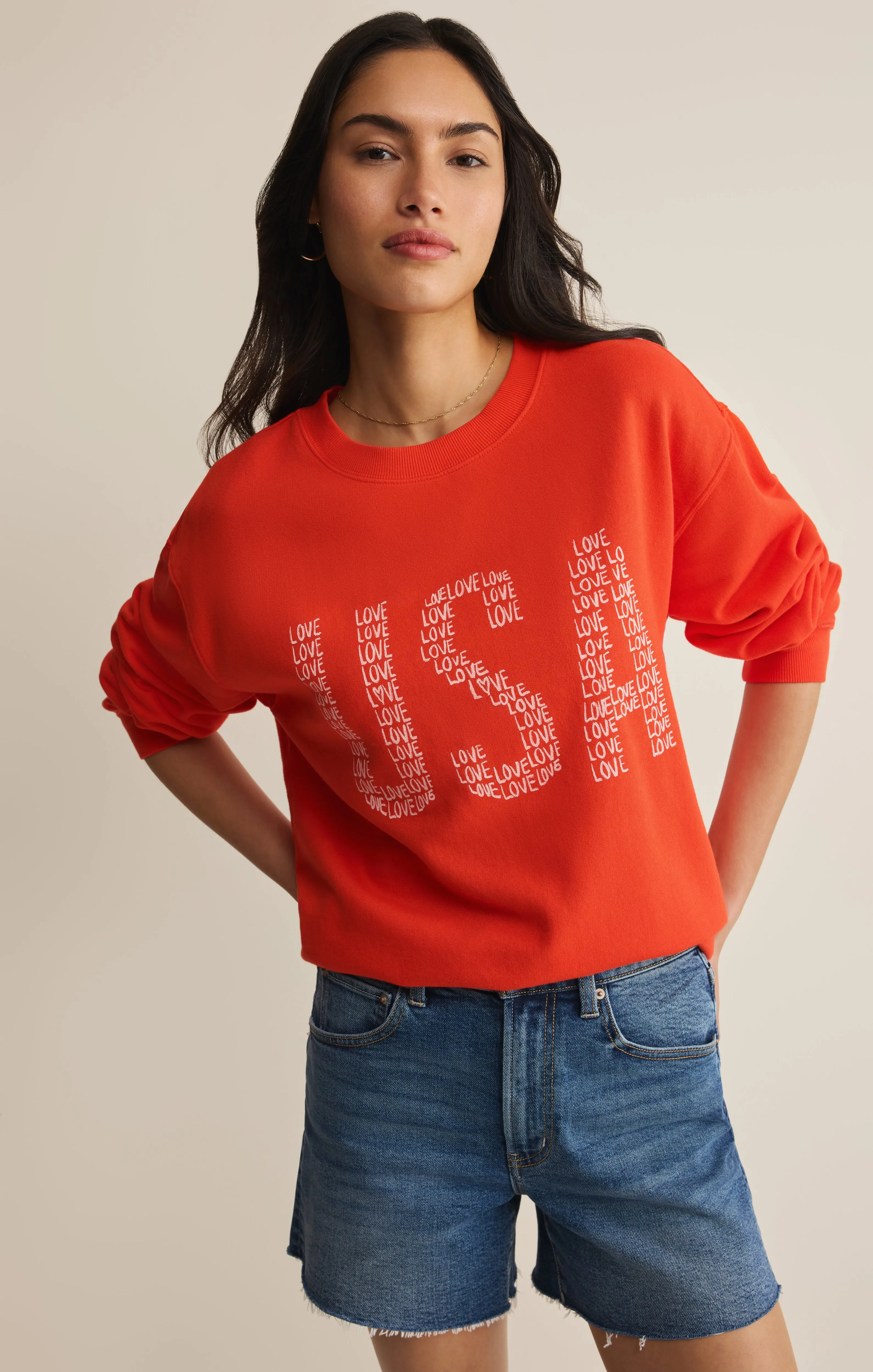 Love Boyfriend Sweatshirt sold by Z Supply product image thumbnail 3