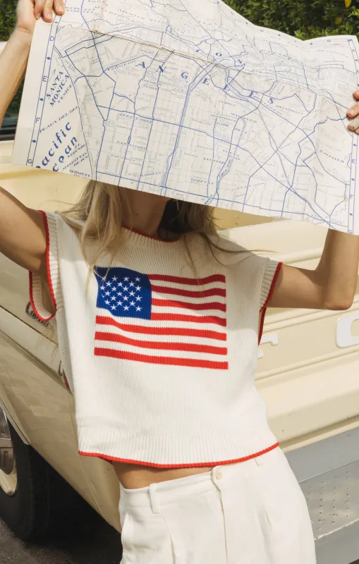 Sleeveless Patriot Sweater made by Z Supply