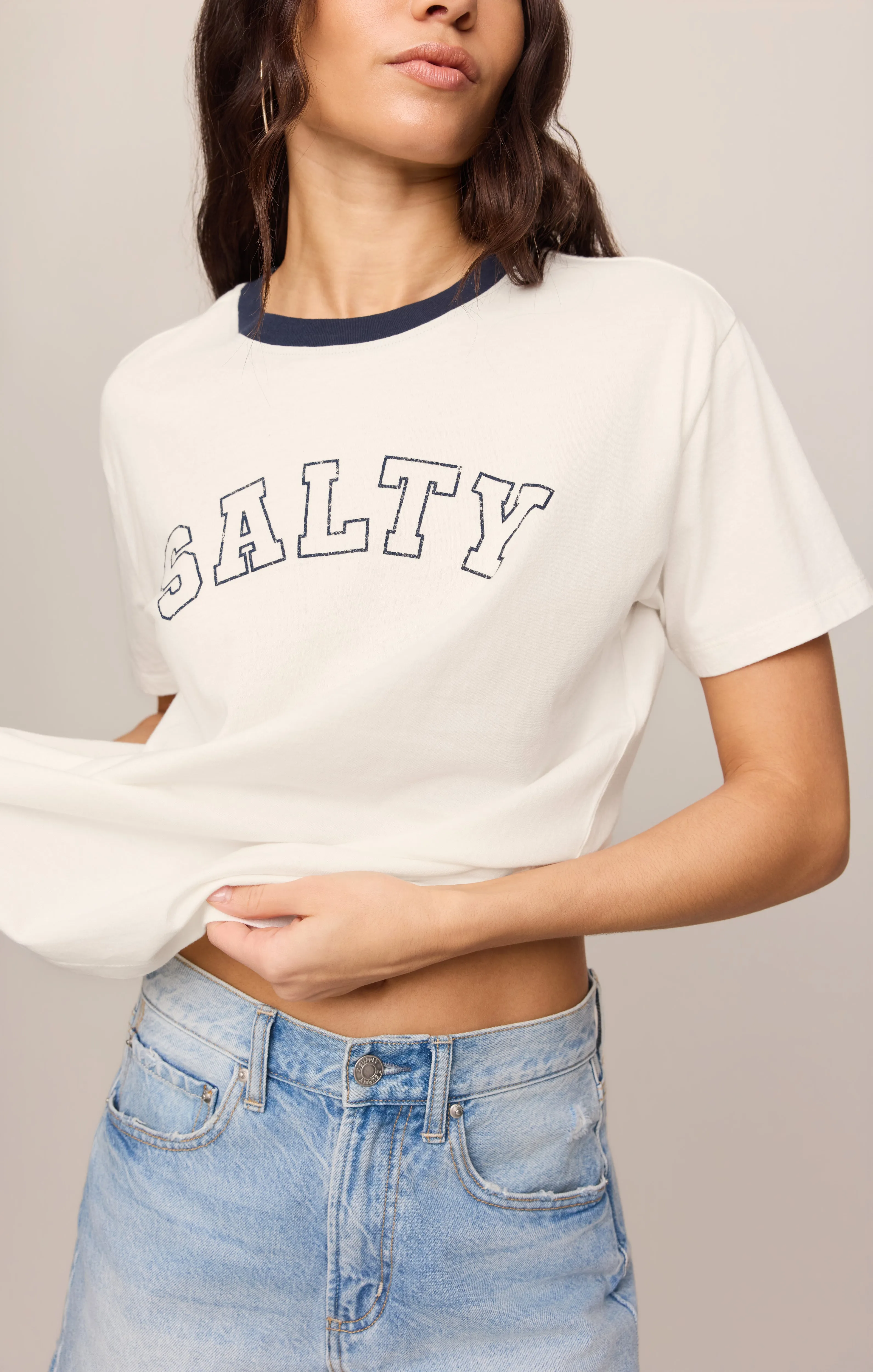 Salty Ringer Boyfriend Tee sold by Z Supply product image thumbnail 3