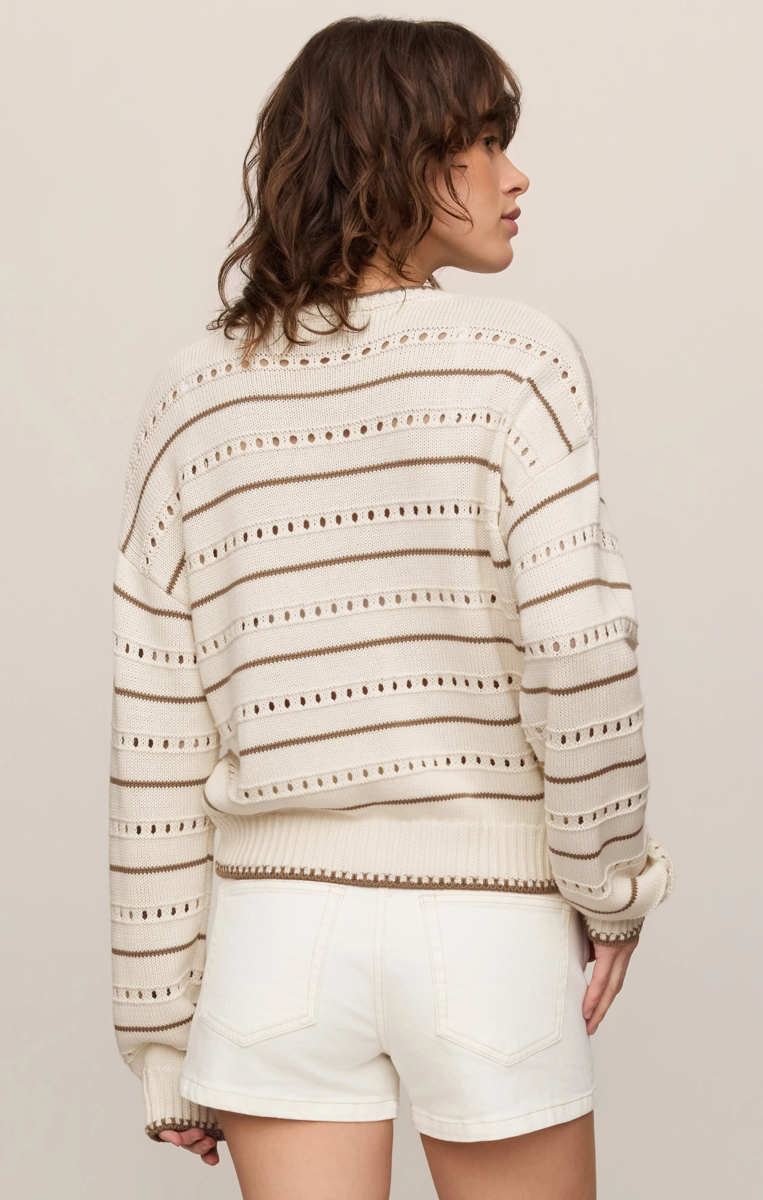 Darby Stripe Pointelle Sweater sold by Z Supply product image thumbnail 2