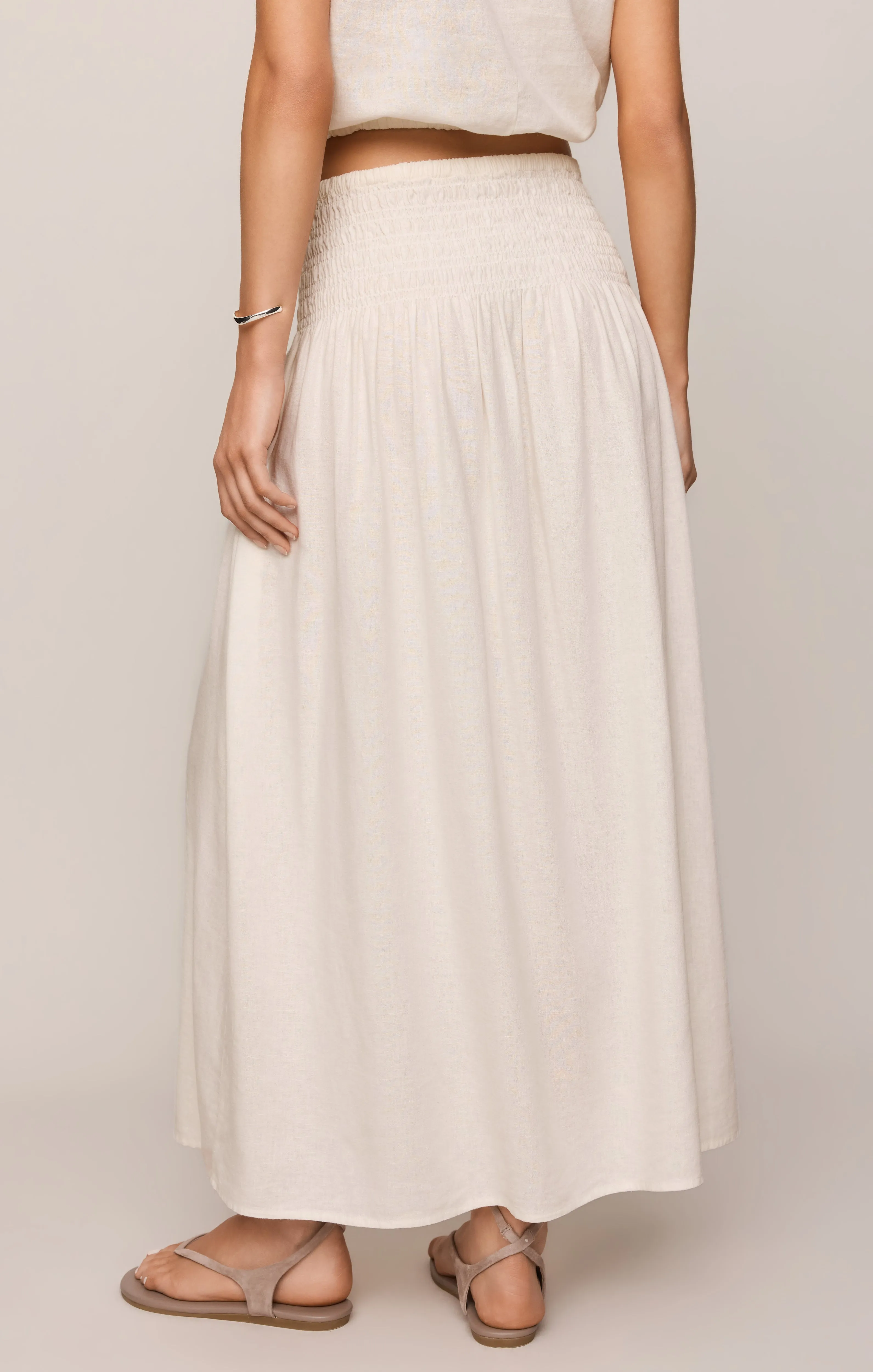 Brooke Smocked Linen Maxi Skirt sold by Z Supply product image thumbnail 2