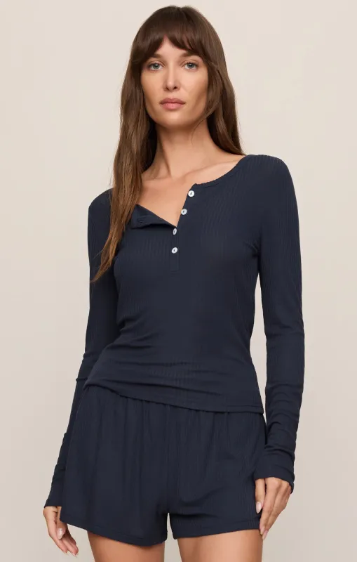 Just Right Rib Henley Top made by Z Supply