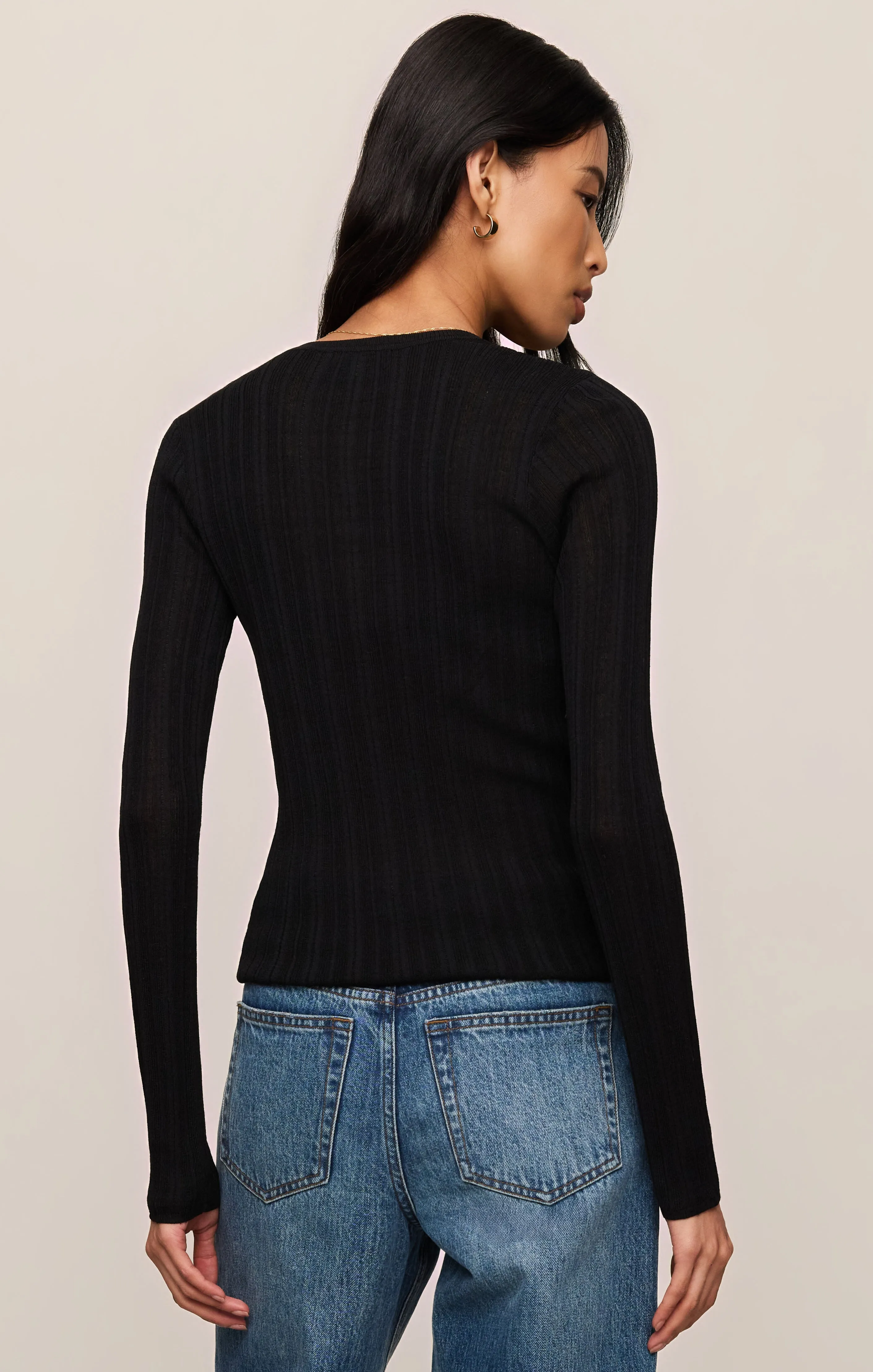 Rowena Fine Knit Henley sold by Z Supply product image thumbnail 2