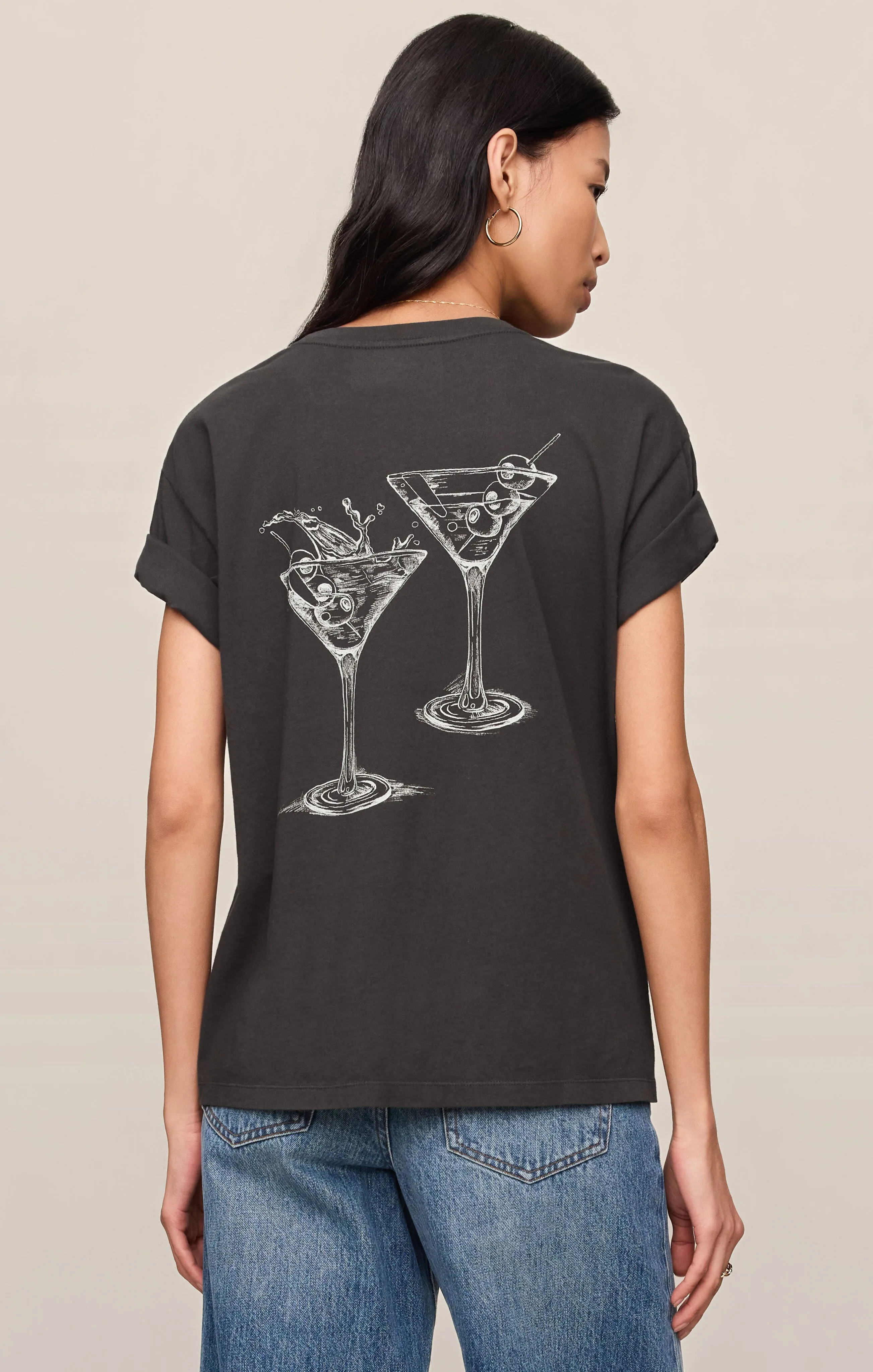 Martini Graphic Boyfriend Tee sold by Z Supply product image thumbnail 2