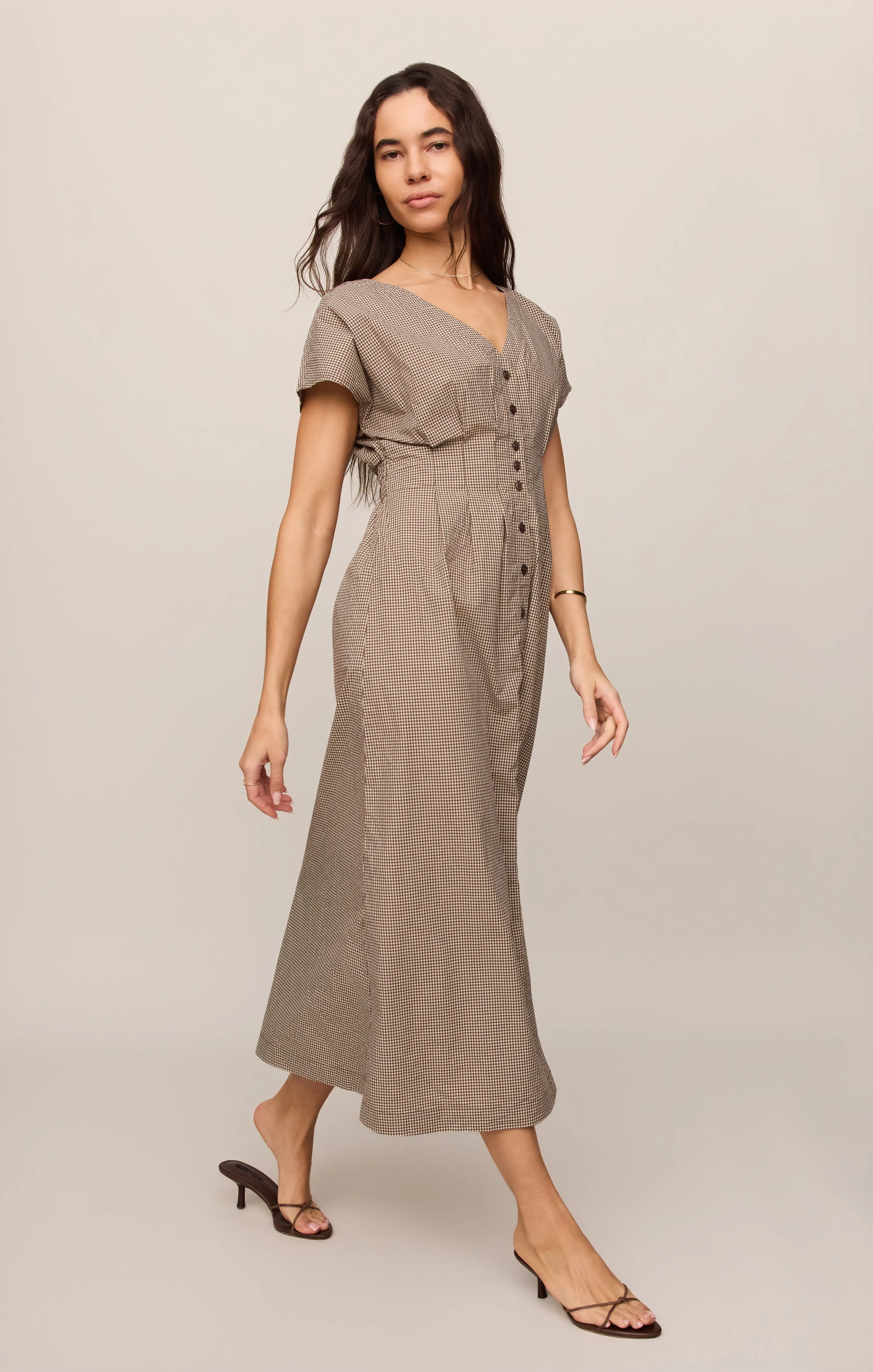 Sanna Gingham Maxi Dress sold by Z Supply product image thumbnail 4