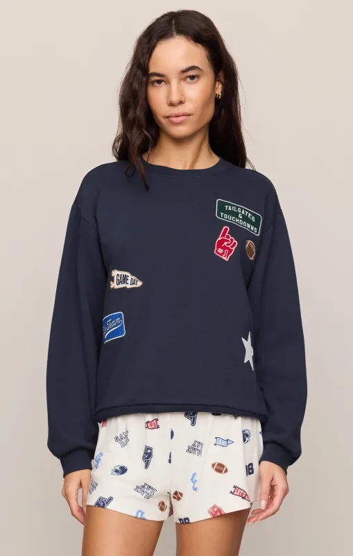 Boyfriend Patch Sweatshirt made by Z Supply