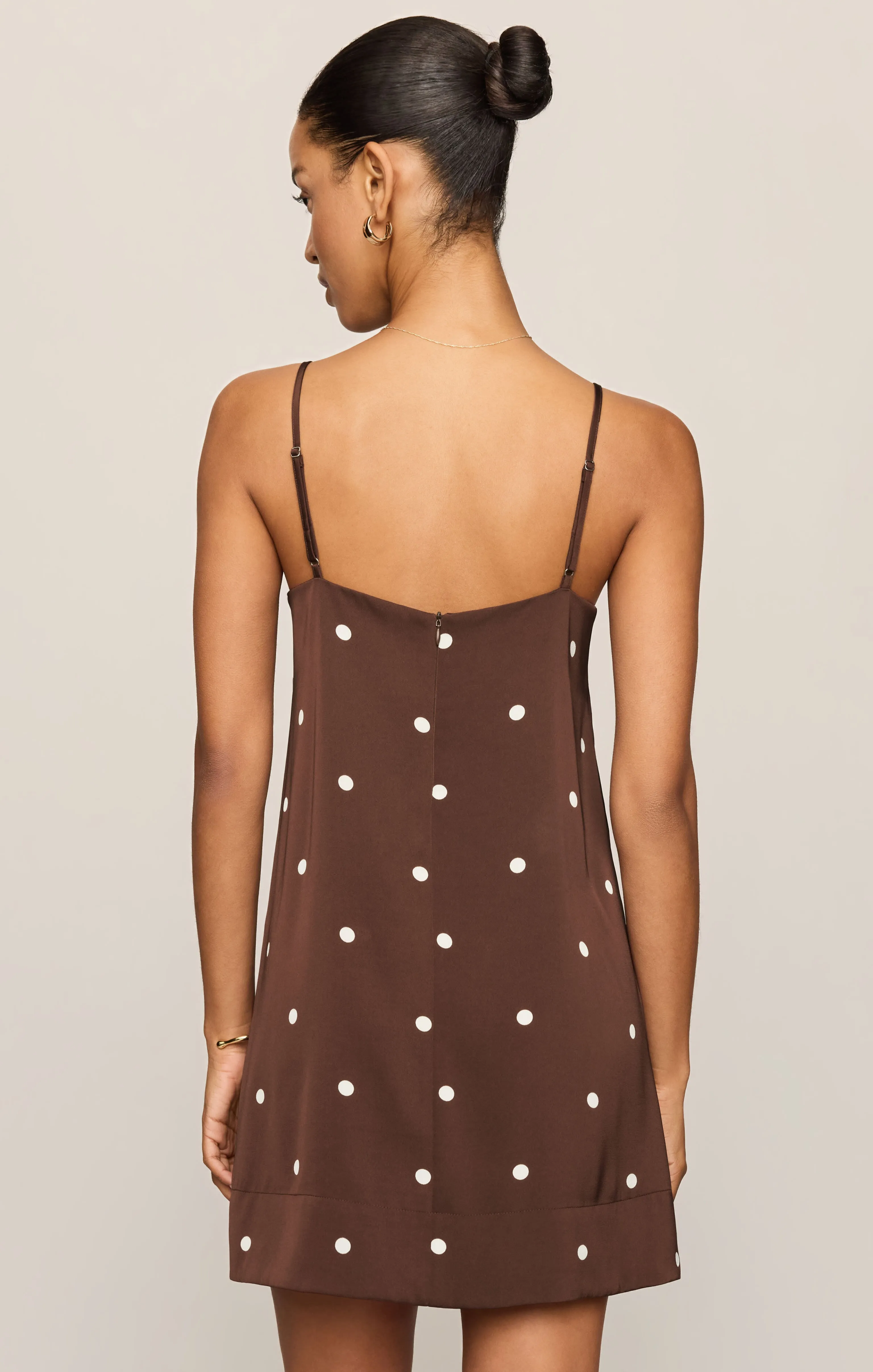 Maude Satin Dot Mini Dress sold by Z Supply product image thumbnail 2