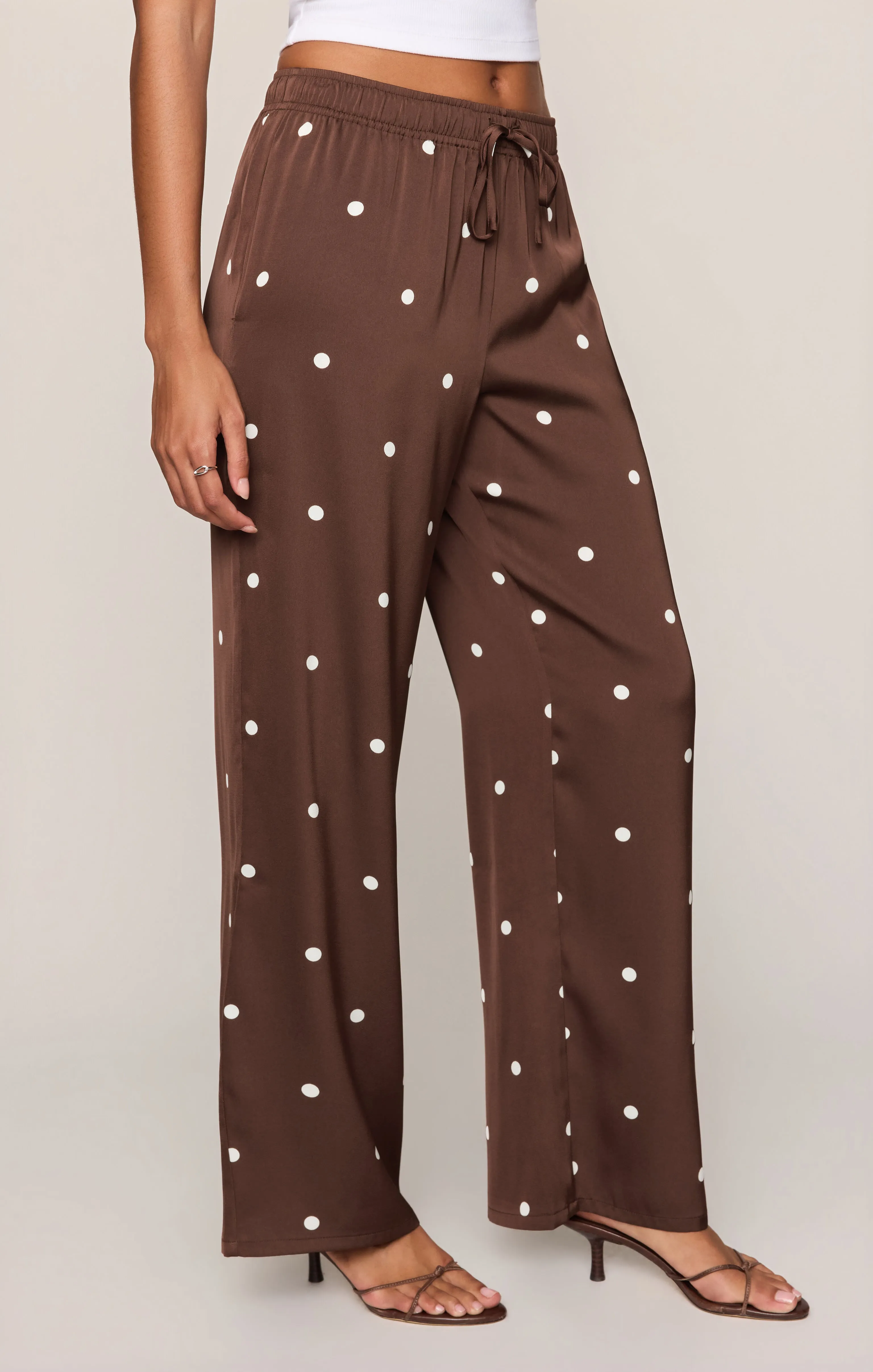 Lara Satin Dot Wide Leg Pant sold by Z Supply product image thumbnail 3