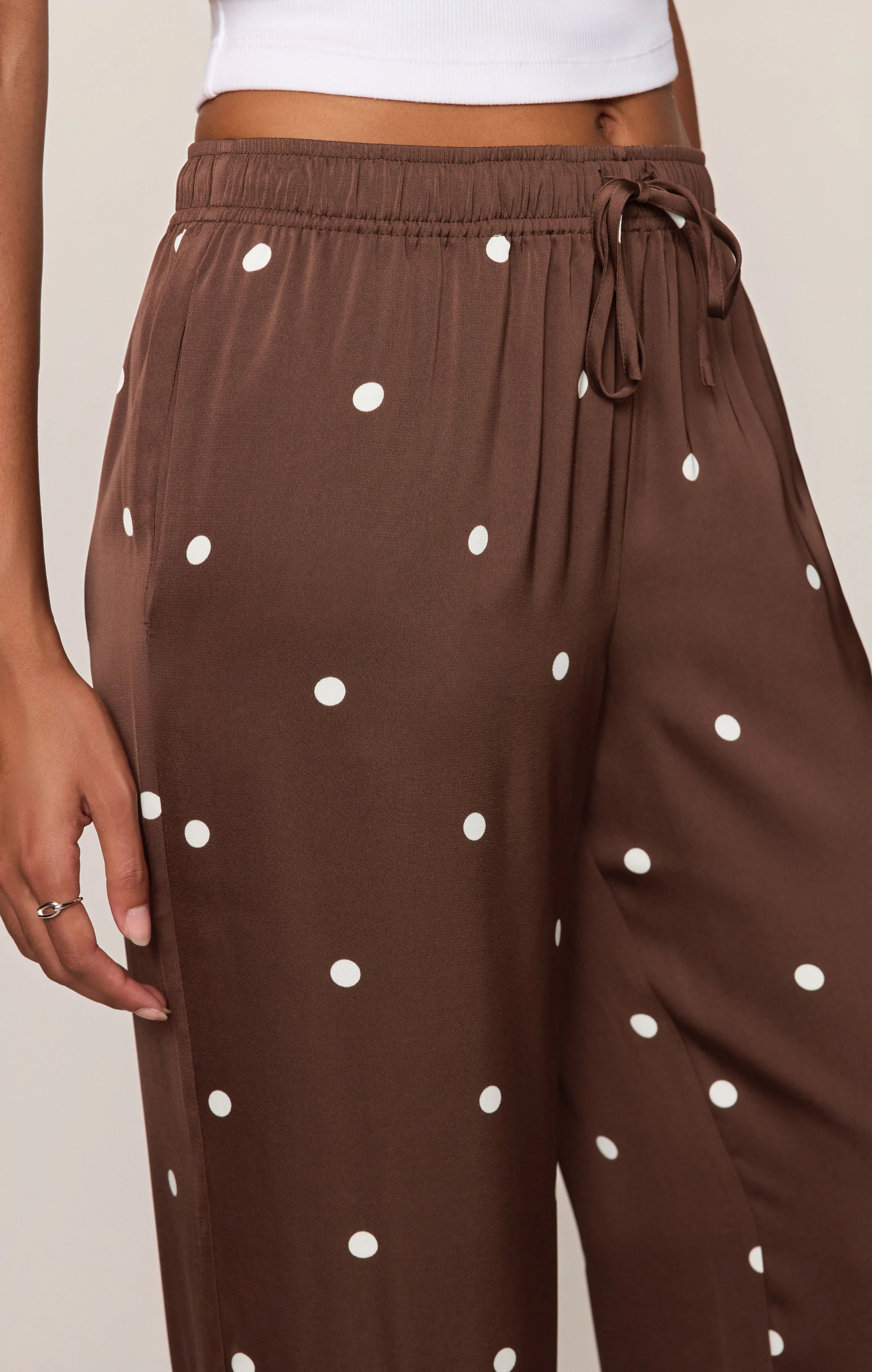 Lara Satin Dot Wide Leg Pant sold by Z Supply product image thumbnail 5