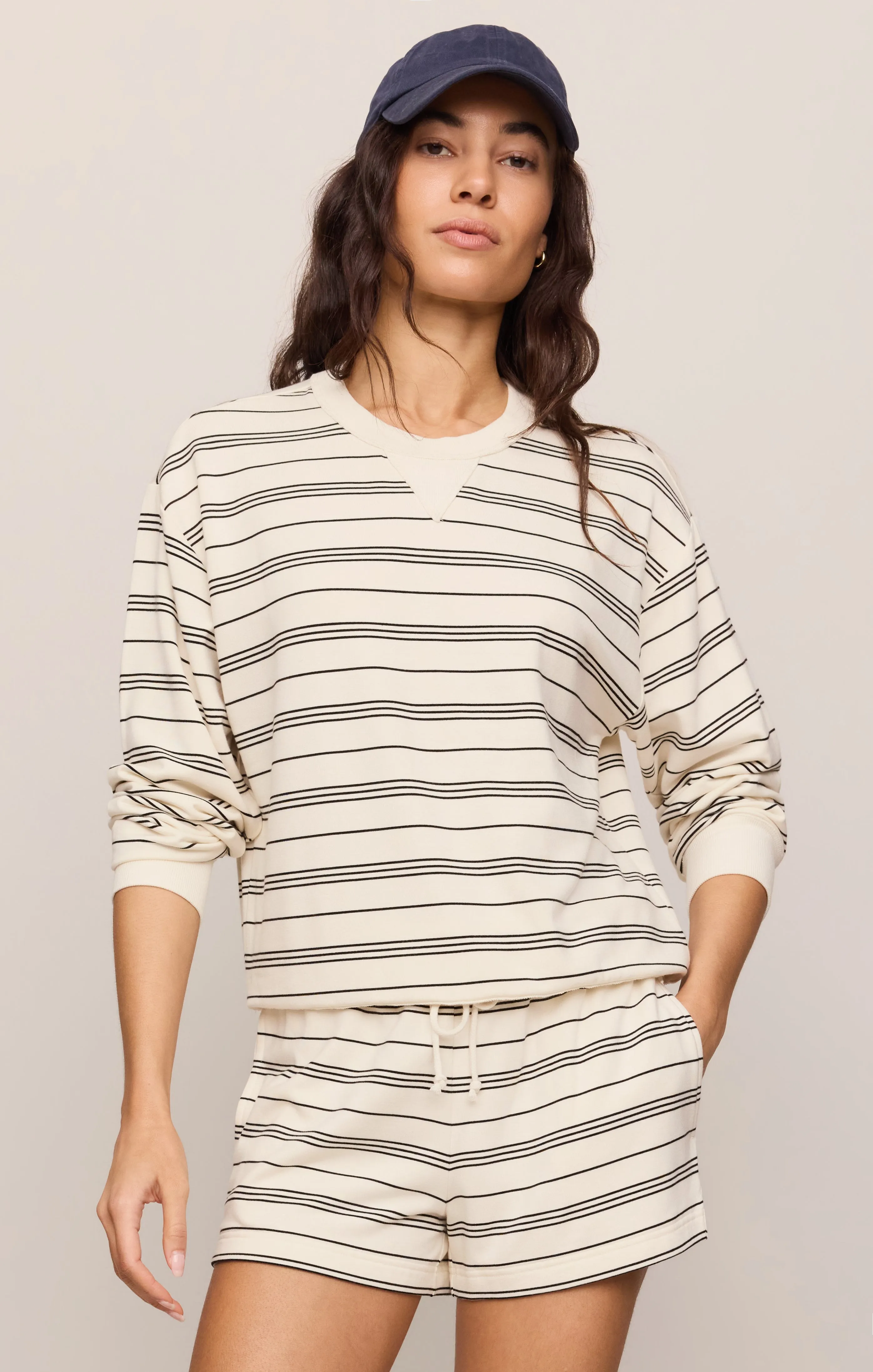 Stand Out Striped Fleece Sweatshirt sold by Z Supply