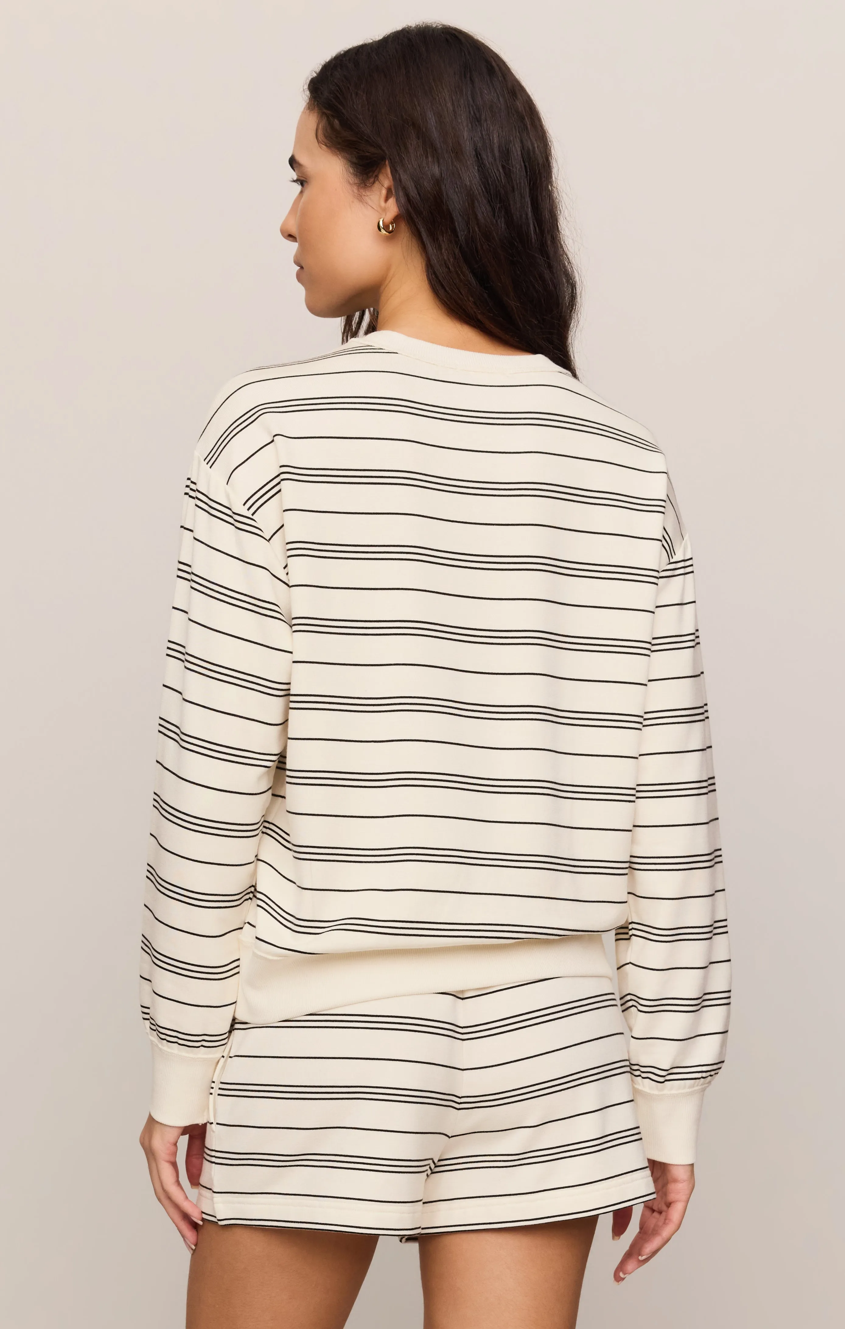 Stand Out Striped Fleece Sweatshirt sold by Z Supply product image thumbnail 2