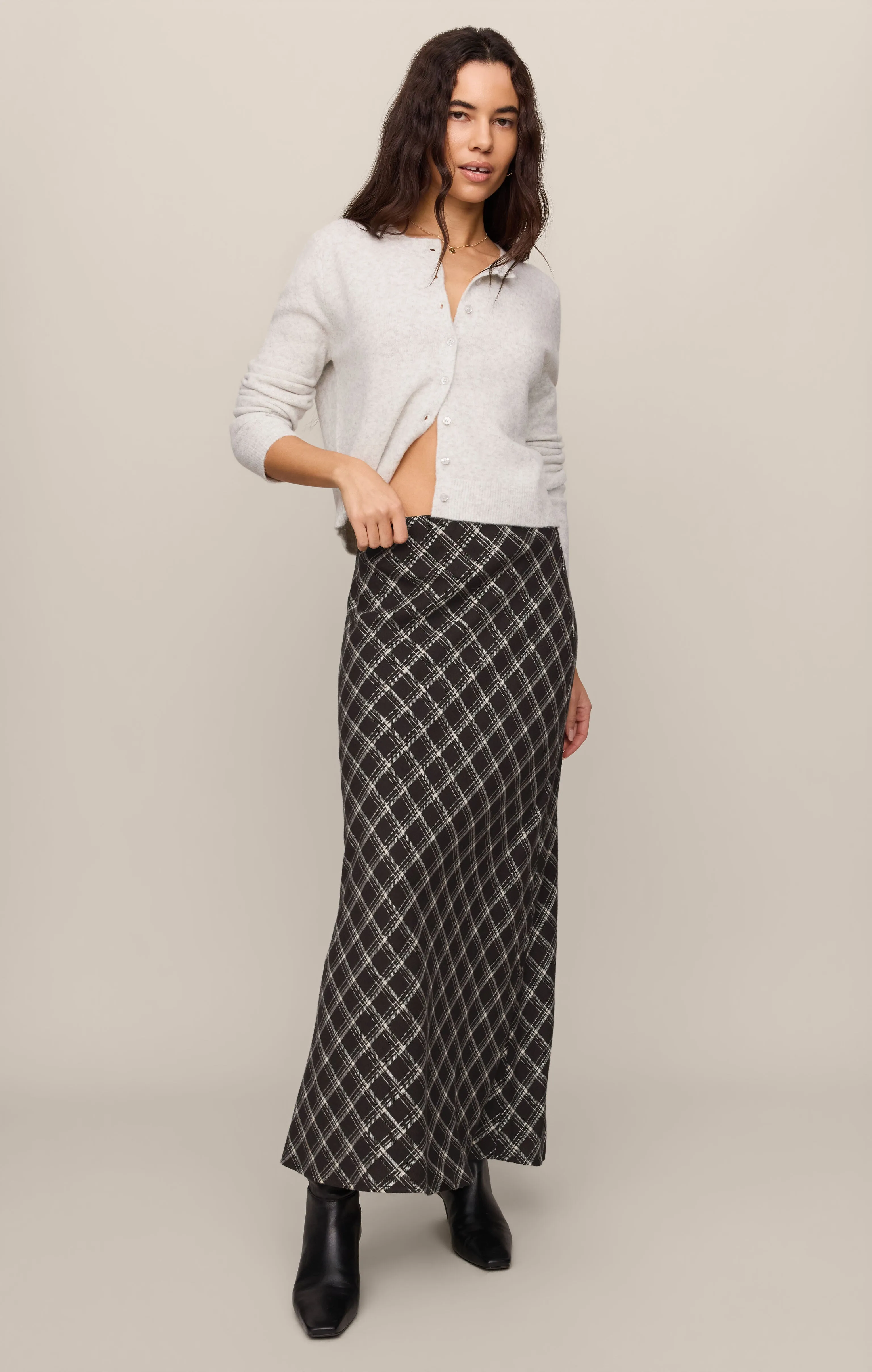 Europa Plaid Maxi Skirt sold by Z Supply product image thumbnail 5