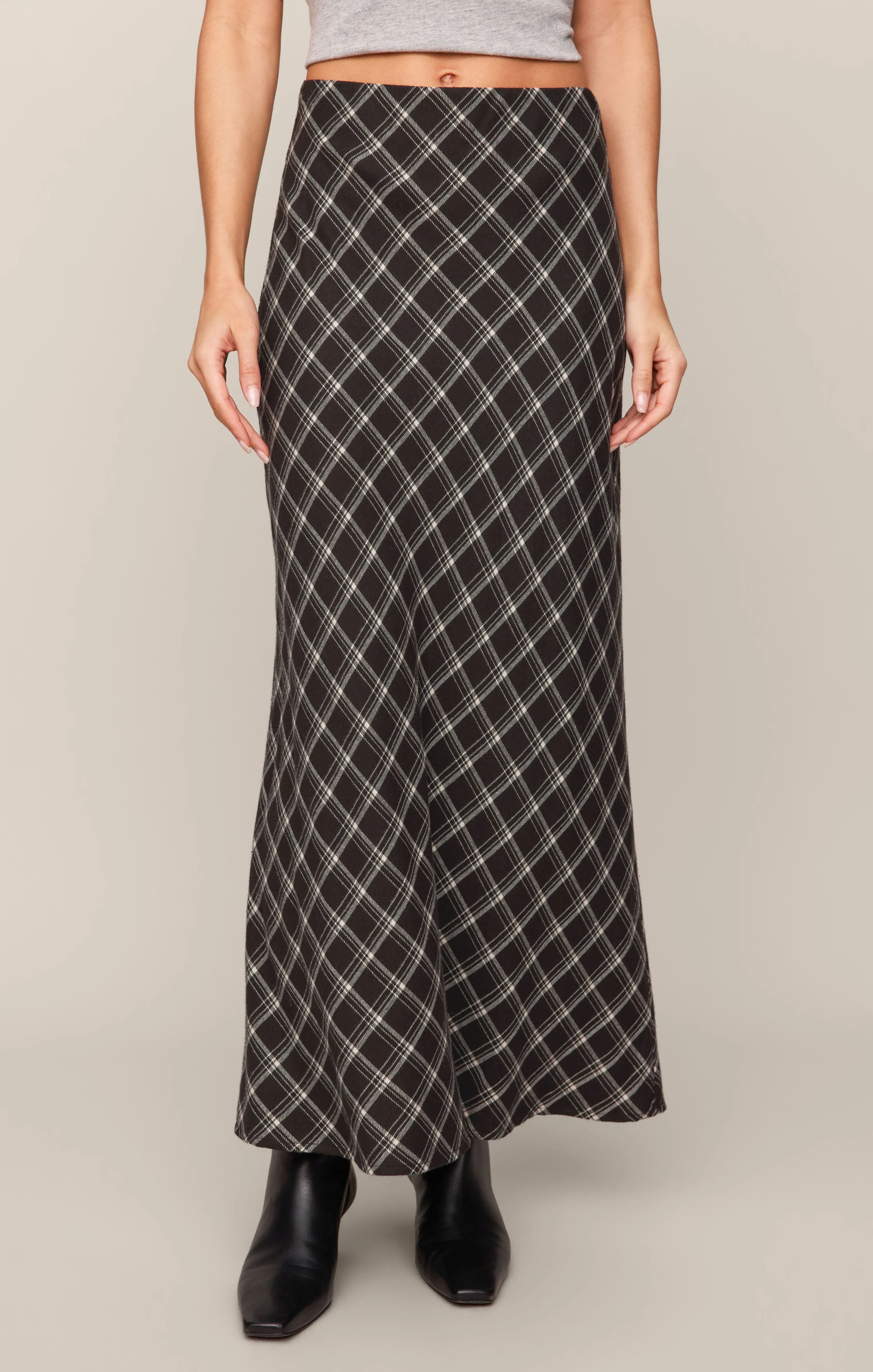Europa Plaid Maxi Skirt sold by Z Supply