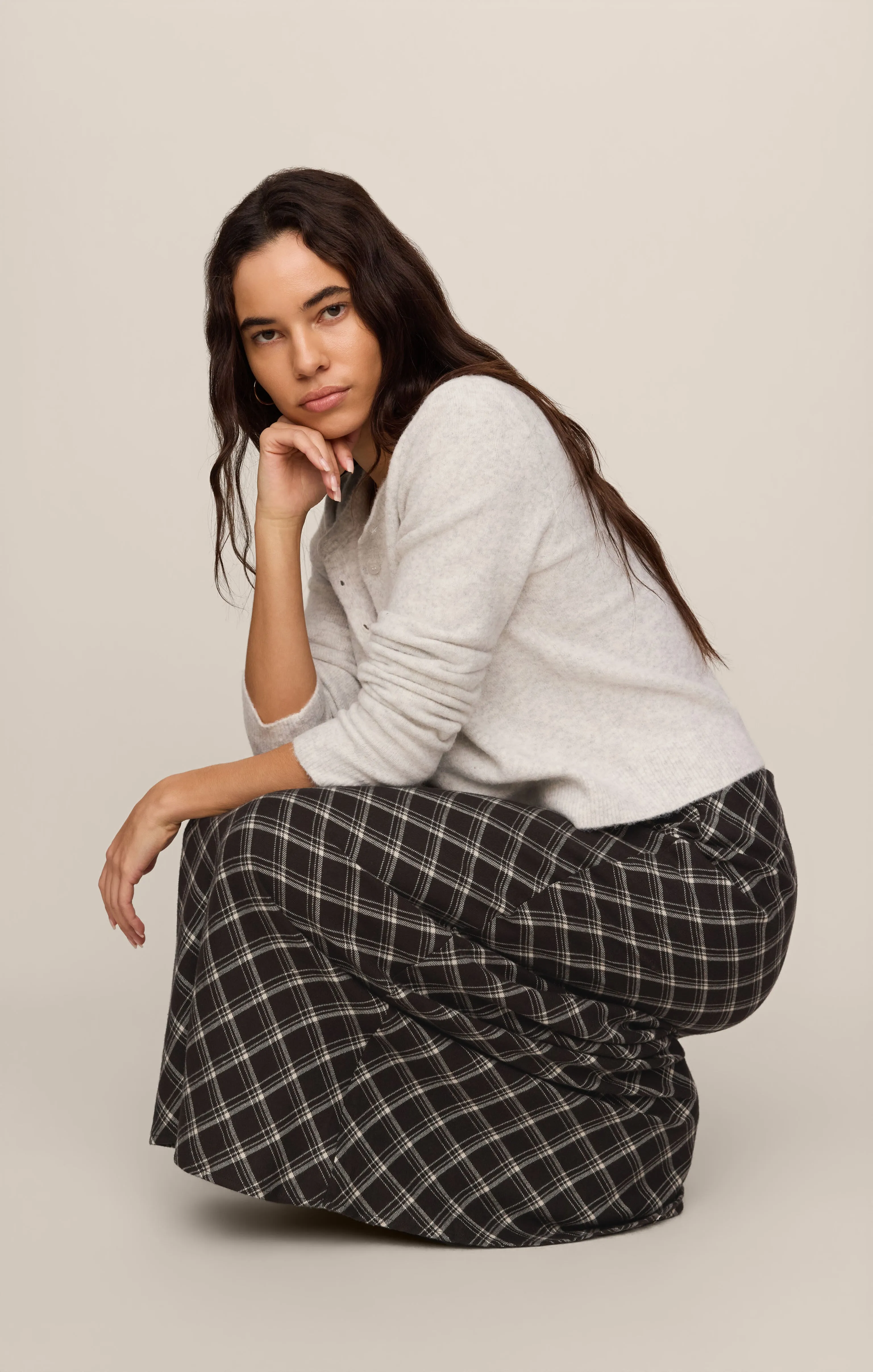 Europa Plaid Maxi Skirt sold by Z Supply product image thumbnail 4