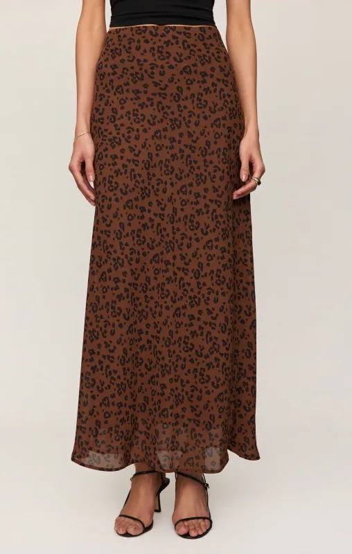 Europa Leopard Maxi Skirt made by Z Supply