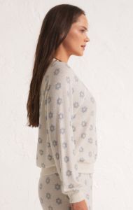 Dazed Daisy V-Neck Long Sleeve Top sold by Z Supply