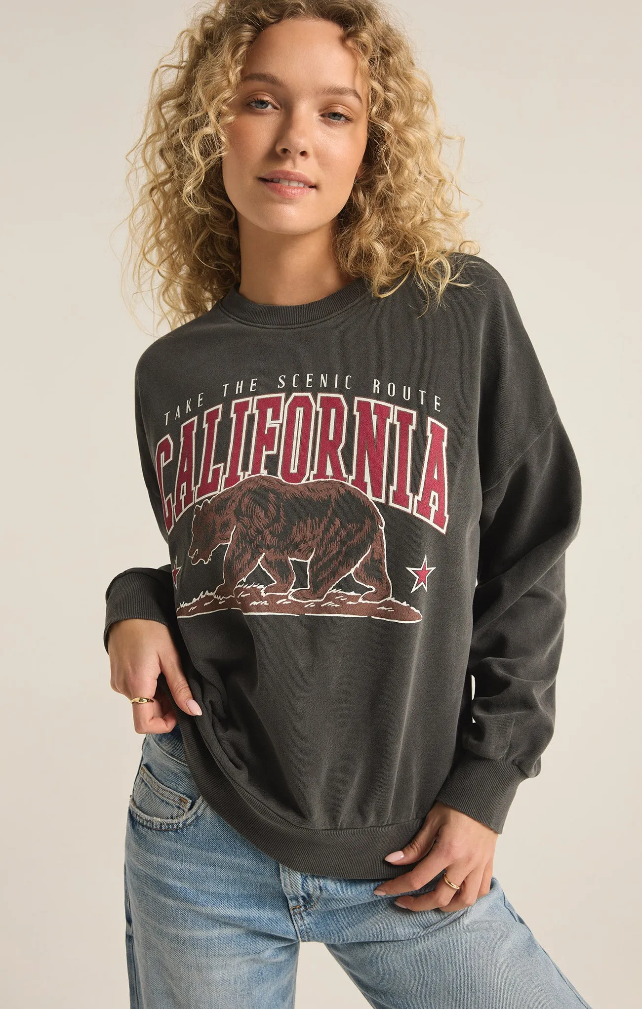Cali Bear Sunday Sweatshirt sold by Z Supply