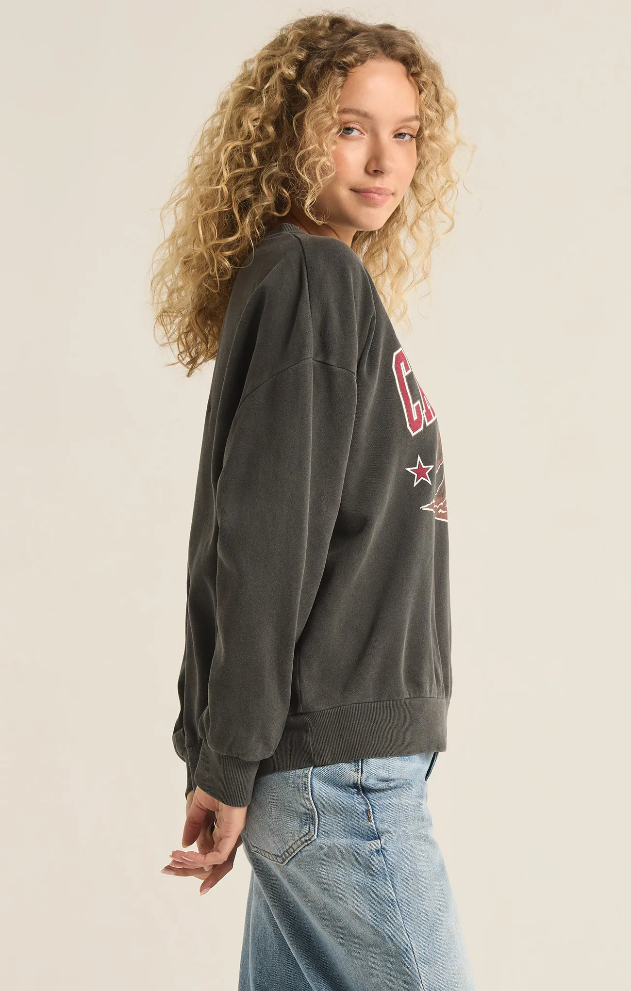 Cali Bear Sunday Sweatshirt sold by Z Supply product image thumbnail 3
