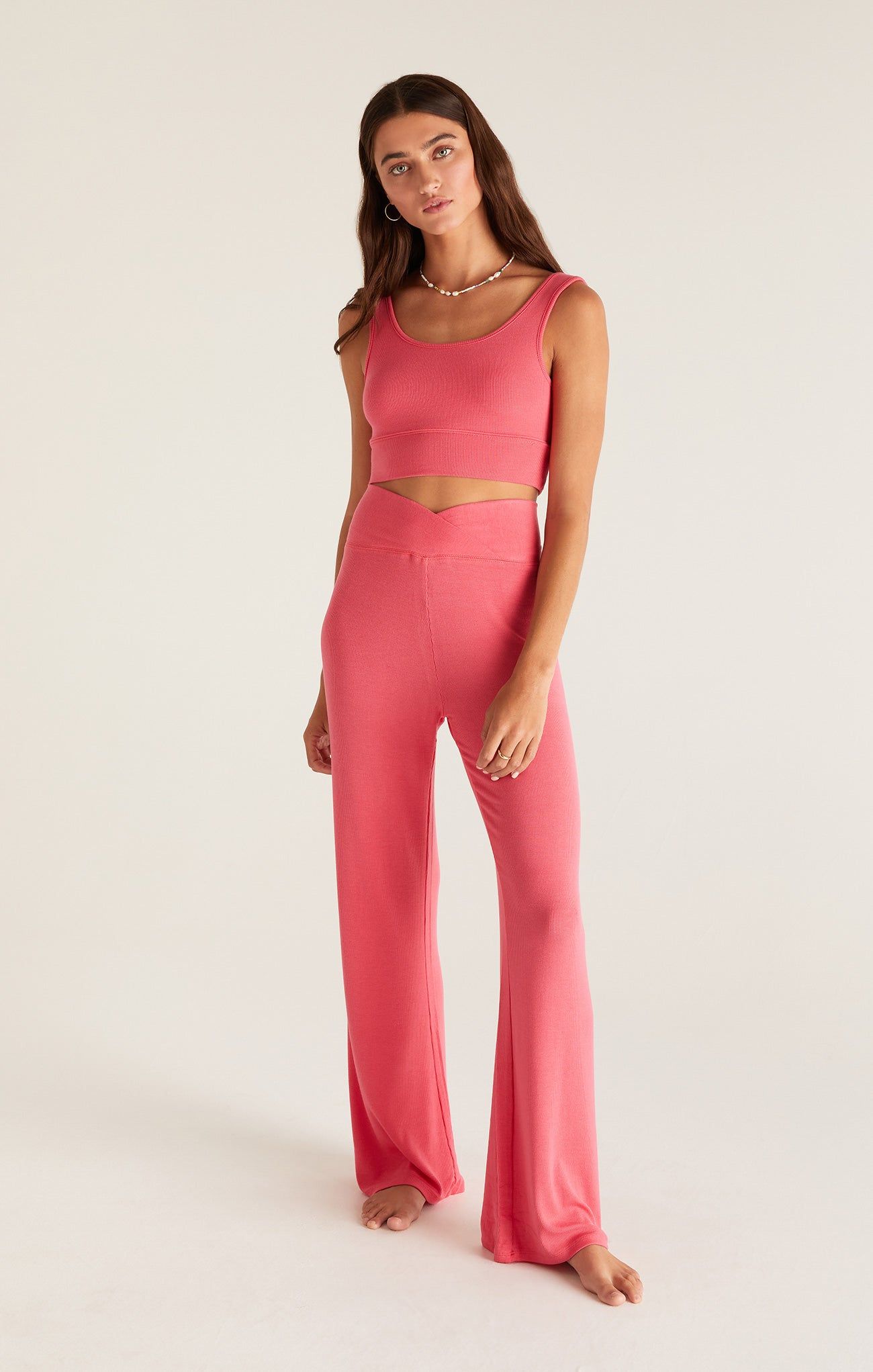 Zoe Rib Tank Bra sold by Z Supply product image thumbnail 4