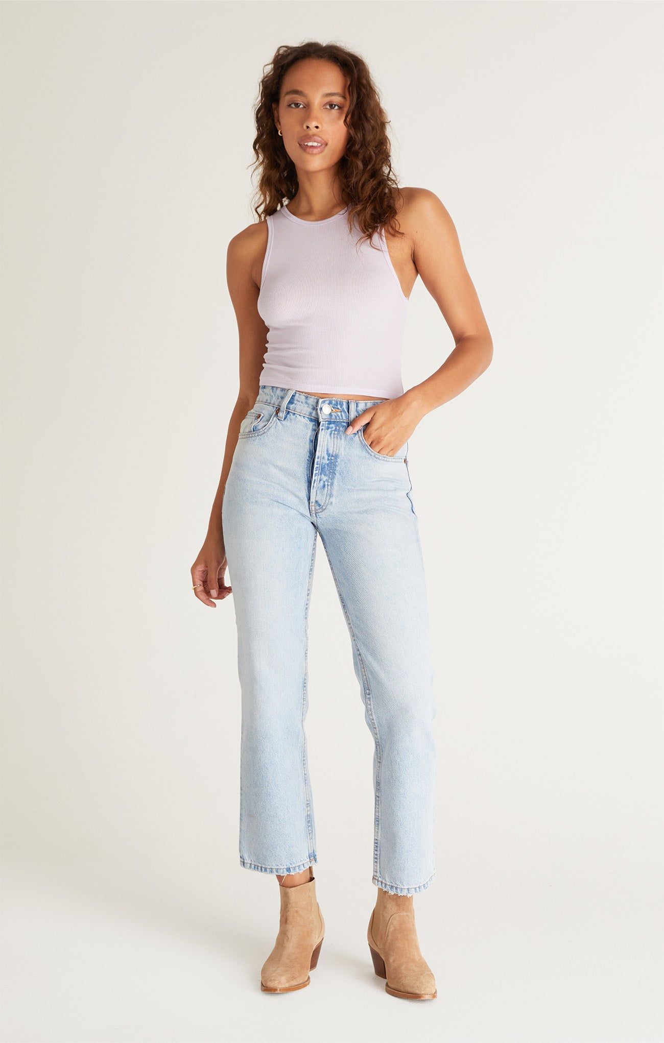 Hannah Cropped Rib Tank sold by Z Supply product image thumbnail 5