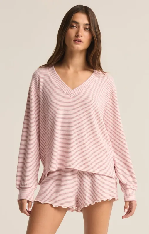 Stay Cozy Stripe Long Sleeve Top sold by Z Supply