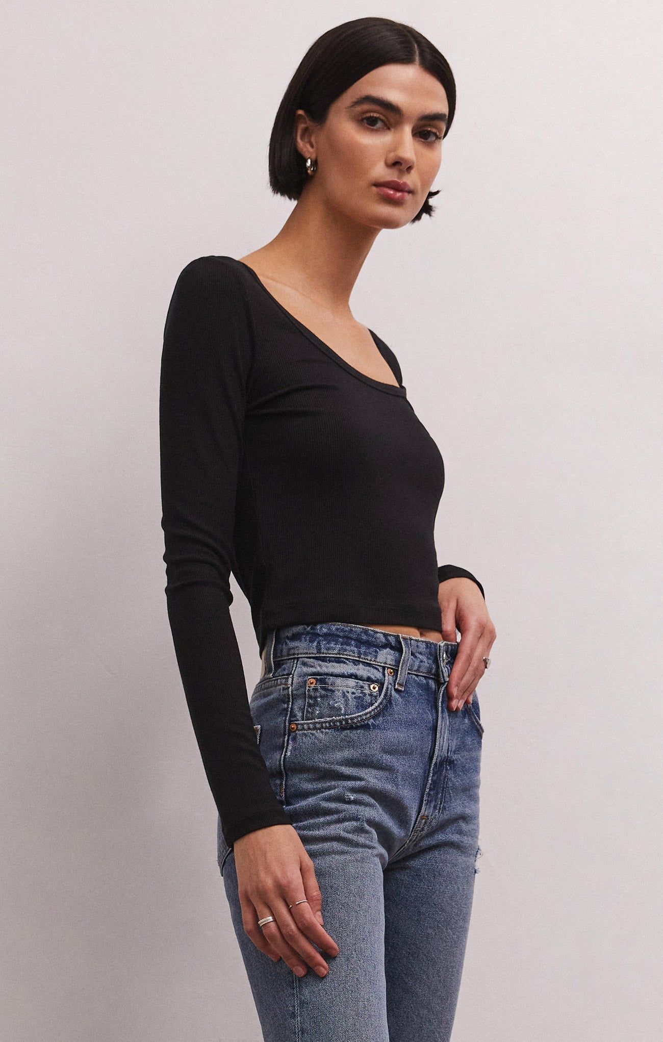 Shania Rib Long Sleeve Top sold by Z Supply product image thumbnail 3