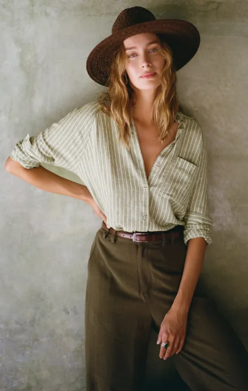 Perfect Linen Stripe Top sold by Z Supply