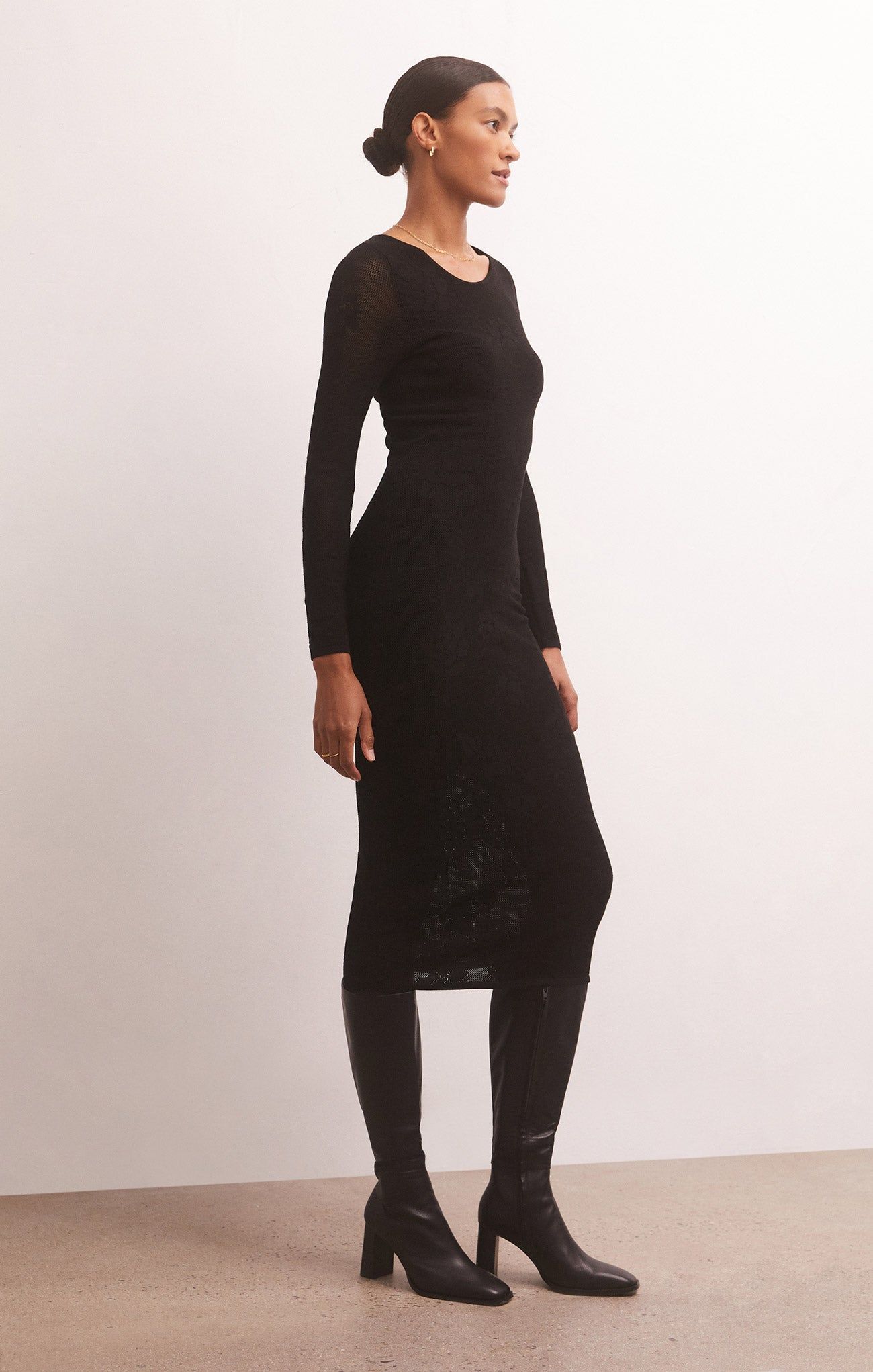 Liza Sweater Mesh Midi Dress sold by Z Supply product image thumbnail 3