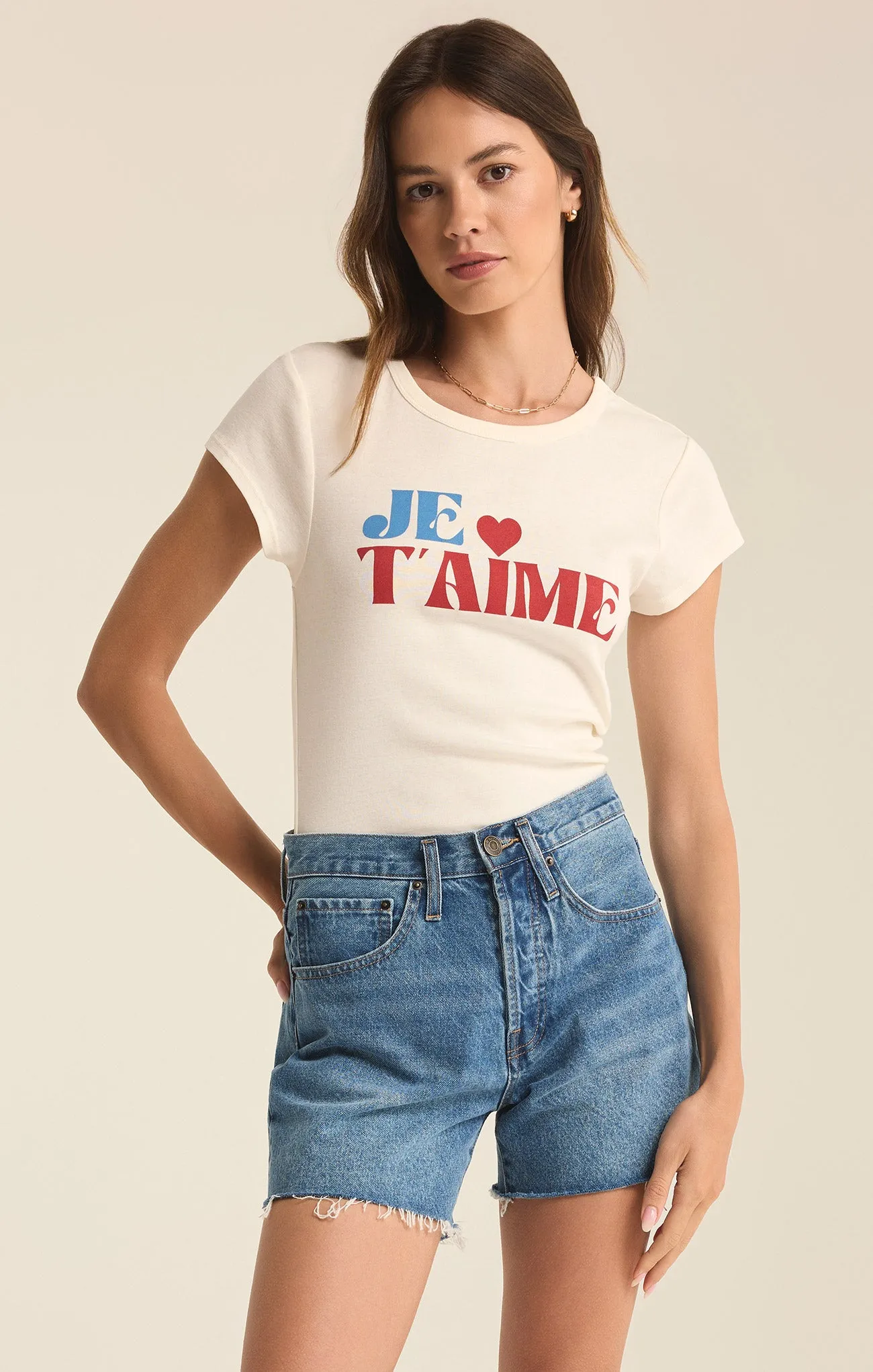 Je T'Aime Cheeky Tee sold by Z Supply