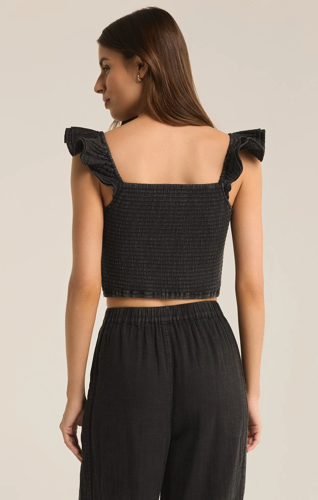 Hera Gauze Crop Top sold by Z Supply product image thumbnail 4