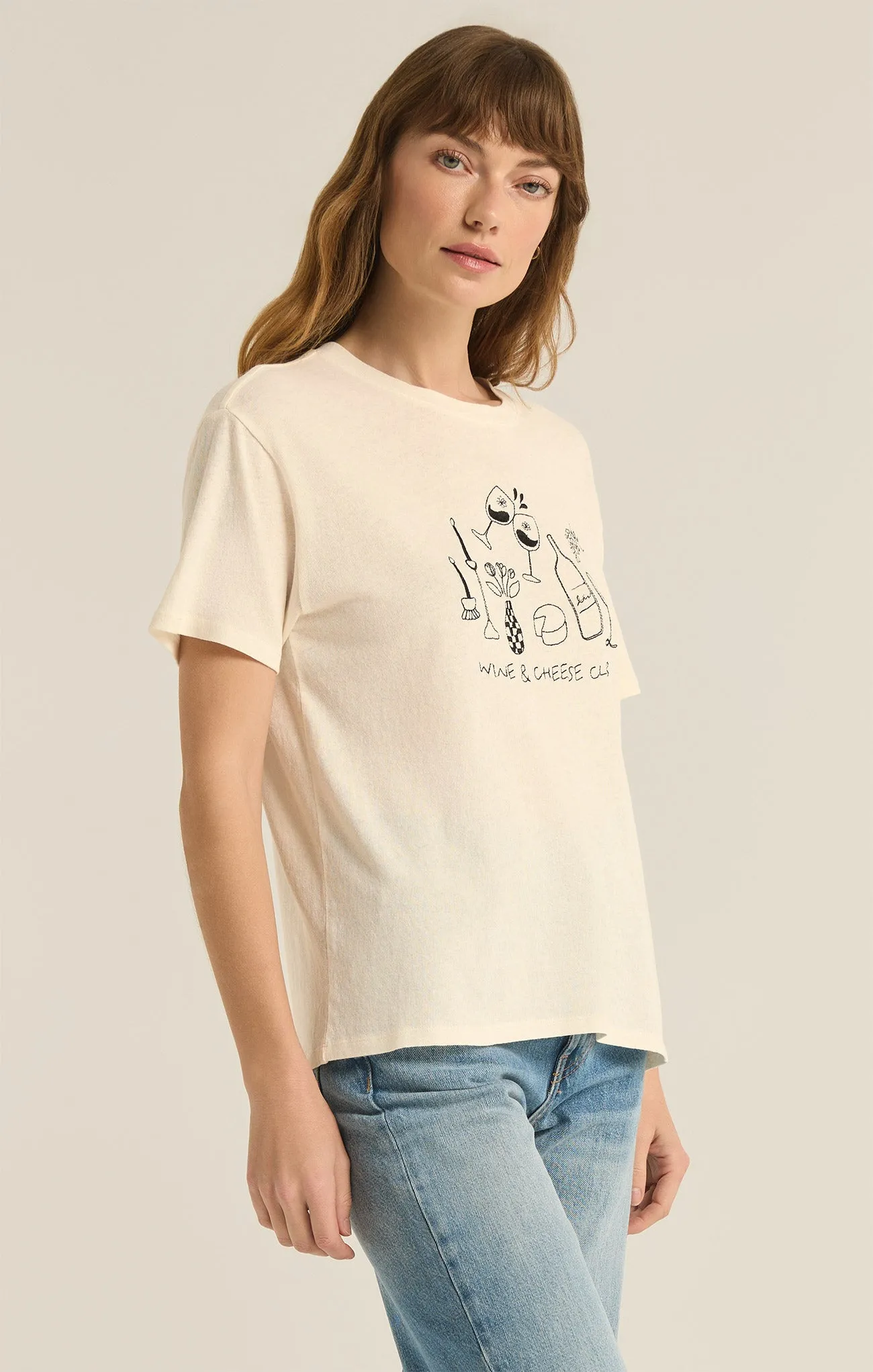 Wine & Cheese Pacific Tee sold by Z Supply product image thumbnail 5