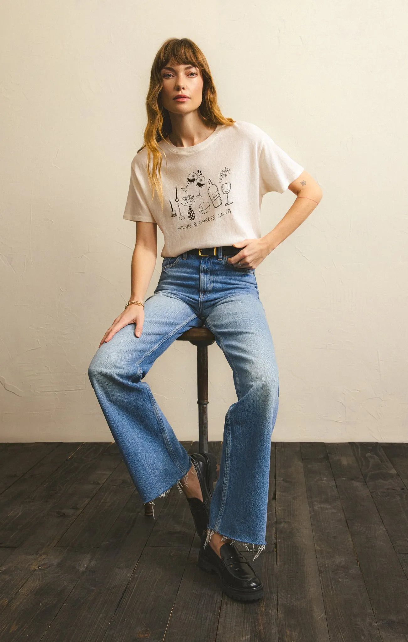 Wine & Cheese Pacific Tee sold by Z Supply product image thumbnail 2