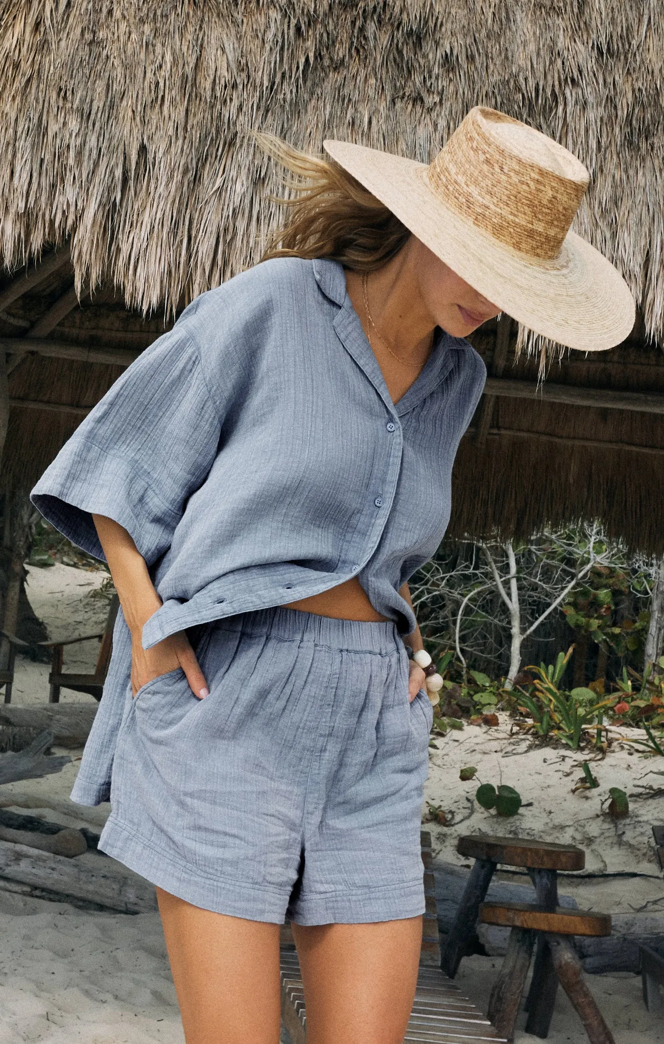 Wave Skimmer Gauze Short sold by Z Supply