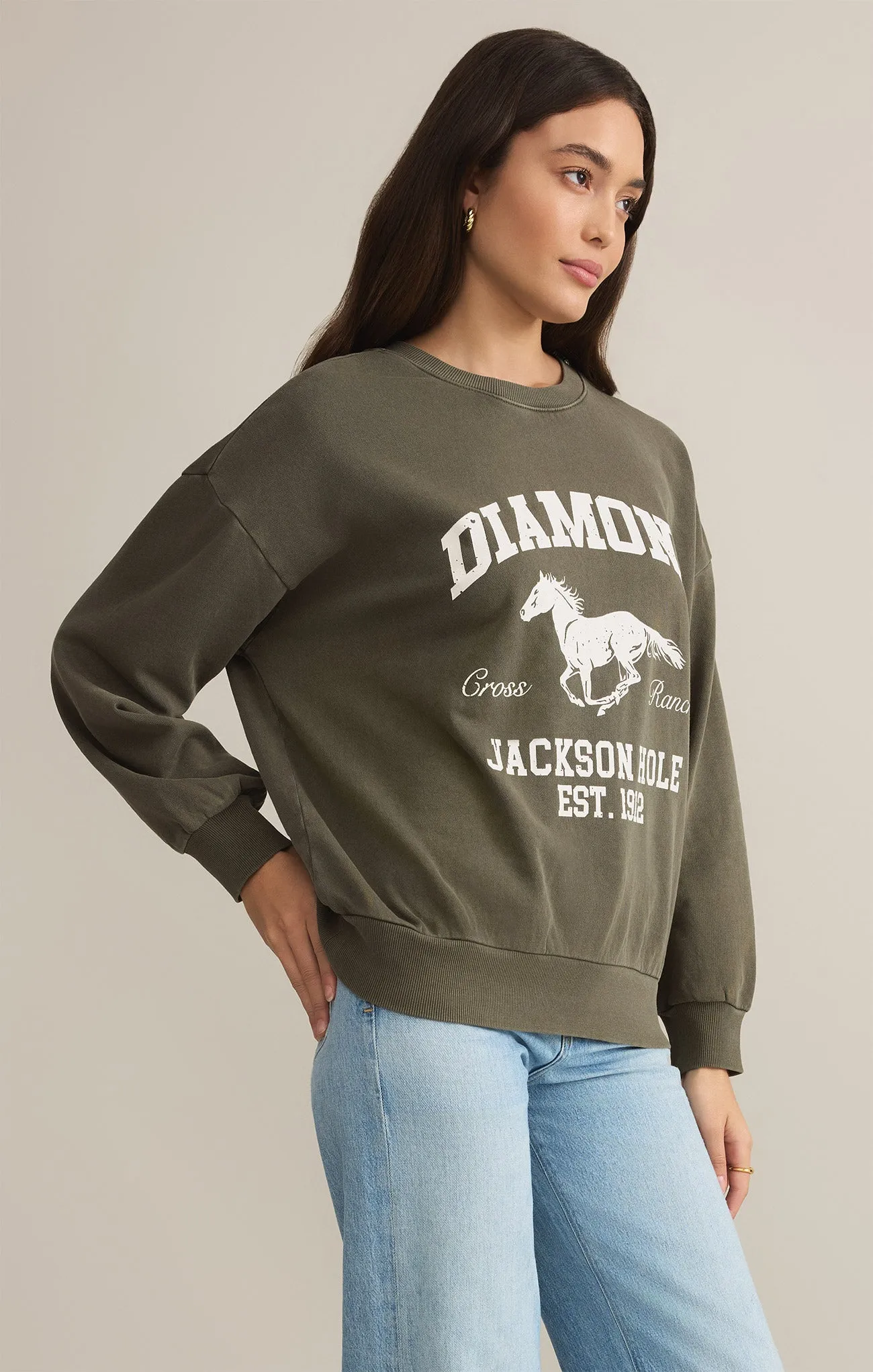 Diamond Sunday Sweatshirt sold by Z Supply product image thumbnail 3