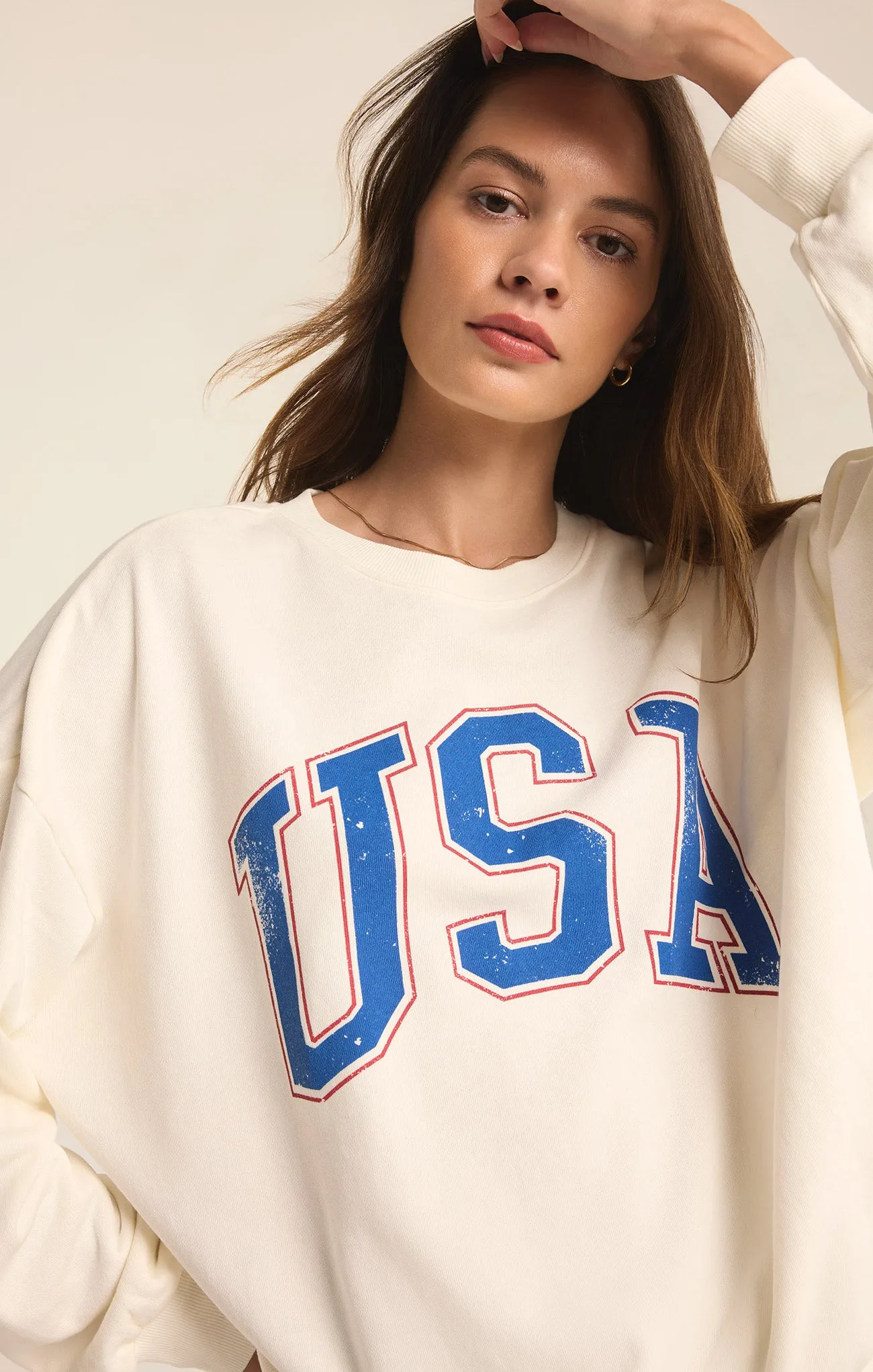 USA Sunday Sweatshirt sold by Z Supply product image thumbnail 5