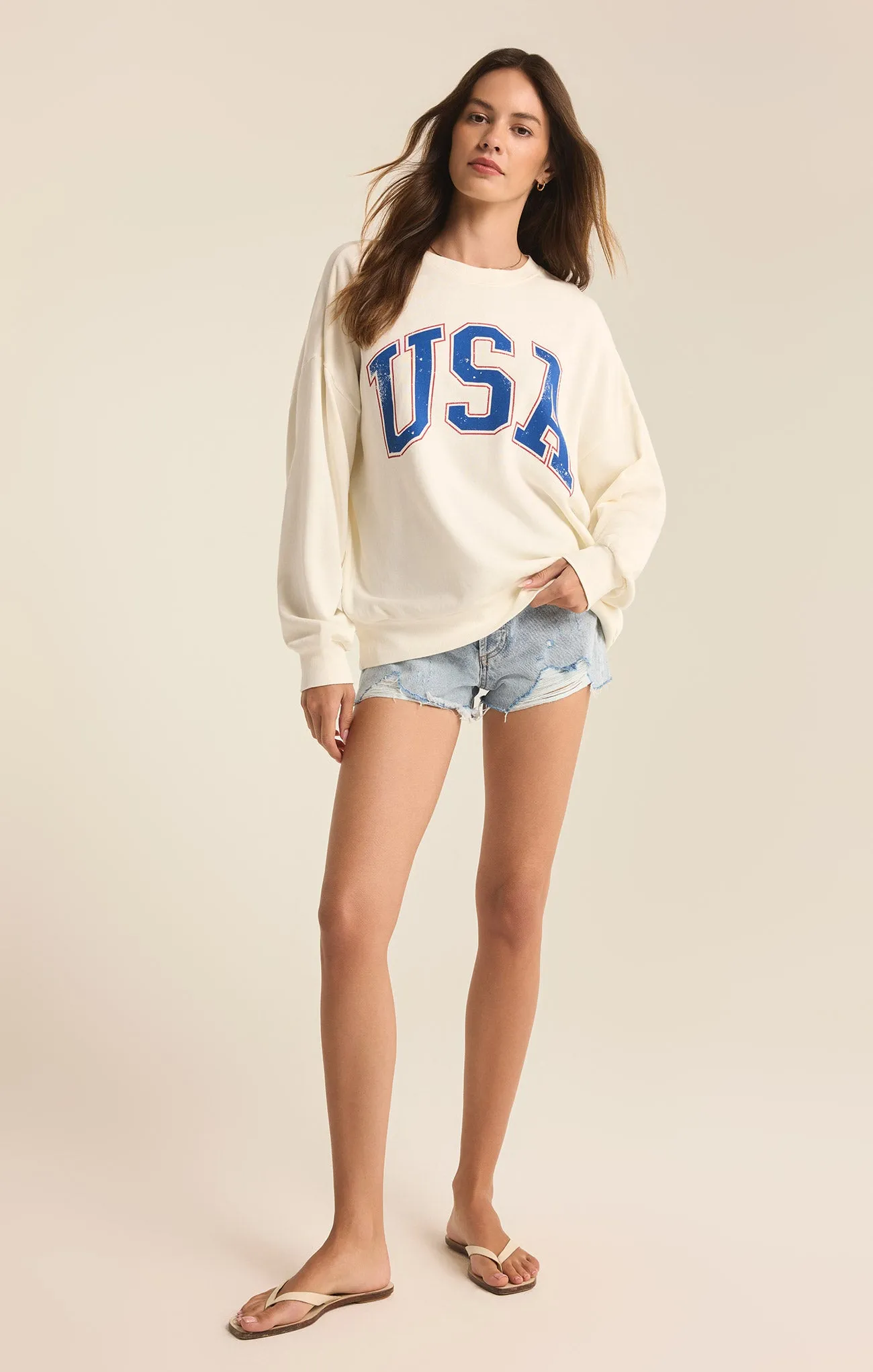 USA Sunday Sweatshirt sold by Z Supply product image thumbnail 4