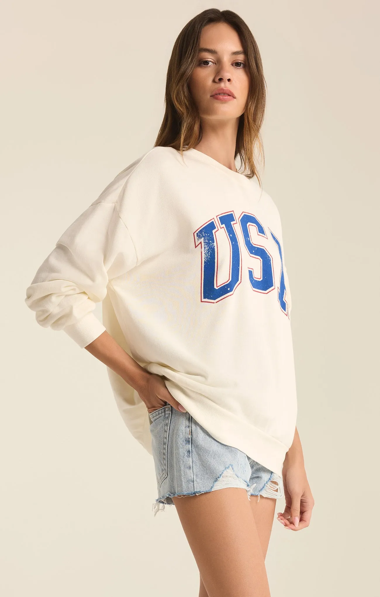 USA Sunday Sweatshirt sold by Z Supply product image thumbnail 3