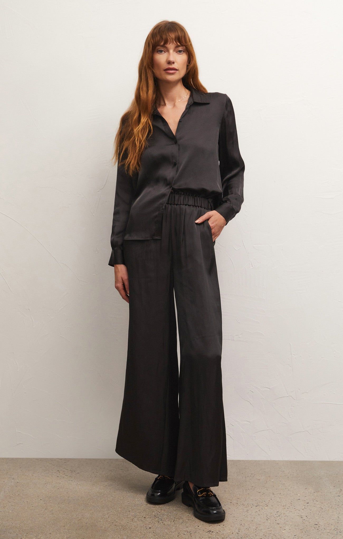 Estate Luxe Sheen Wide Leg Pant sold by Z Supply product image thumbnail 5