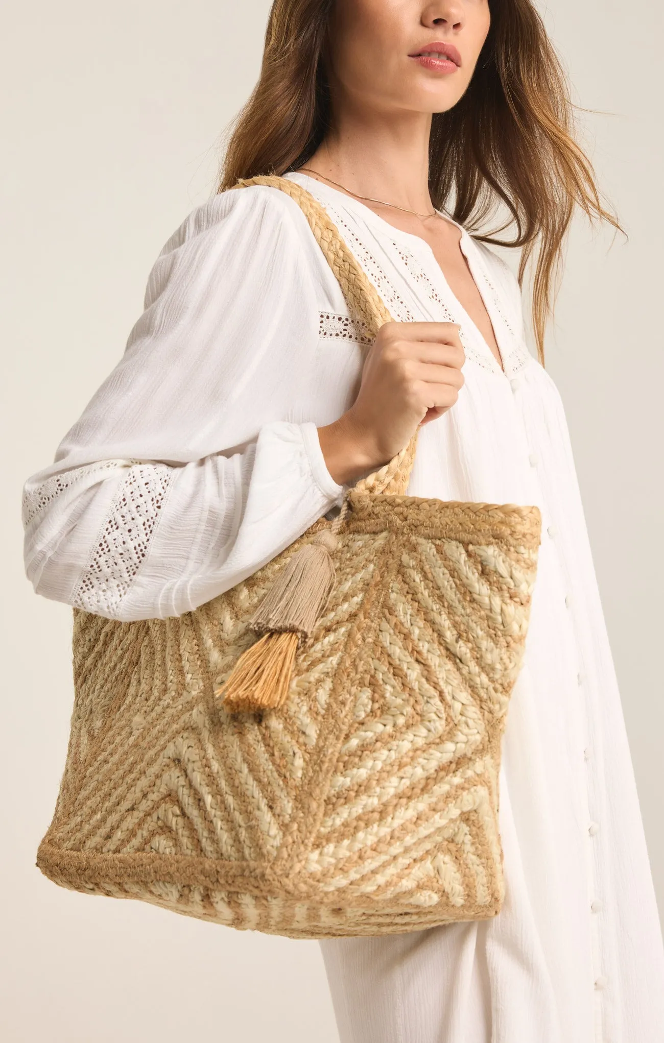 Oaxaca Jute Tote Bag sold by Z Supply product image thumbnail 2