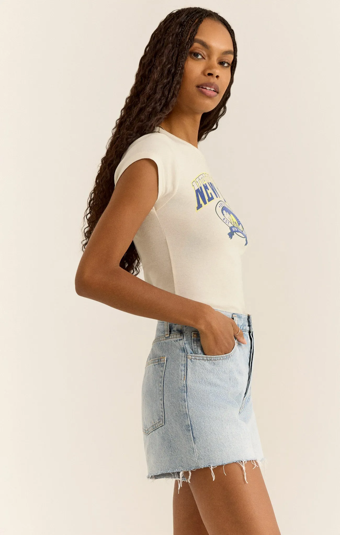 New York Cheeky Tee sold by Z Supply product image thumbnail 3