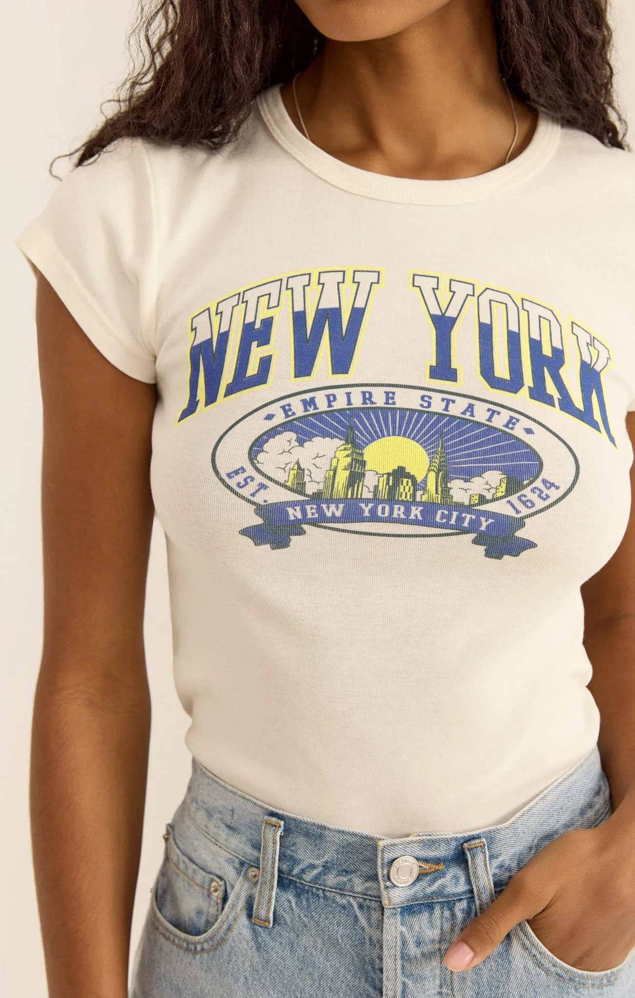 New York Cheeky Tee sold by Z Supply product image thumbnail 5