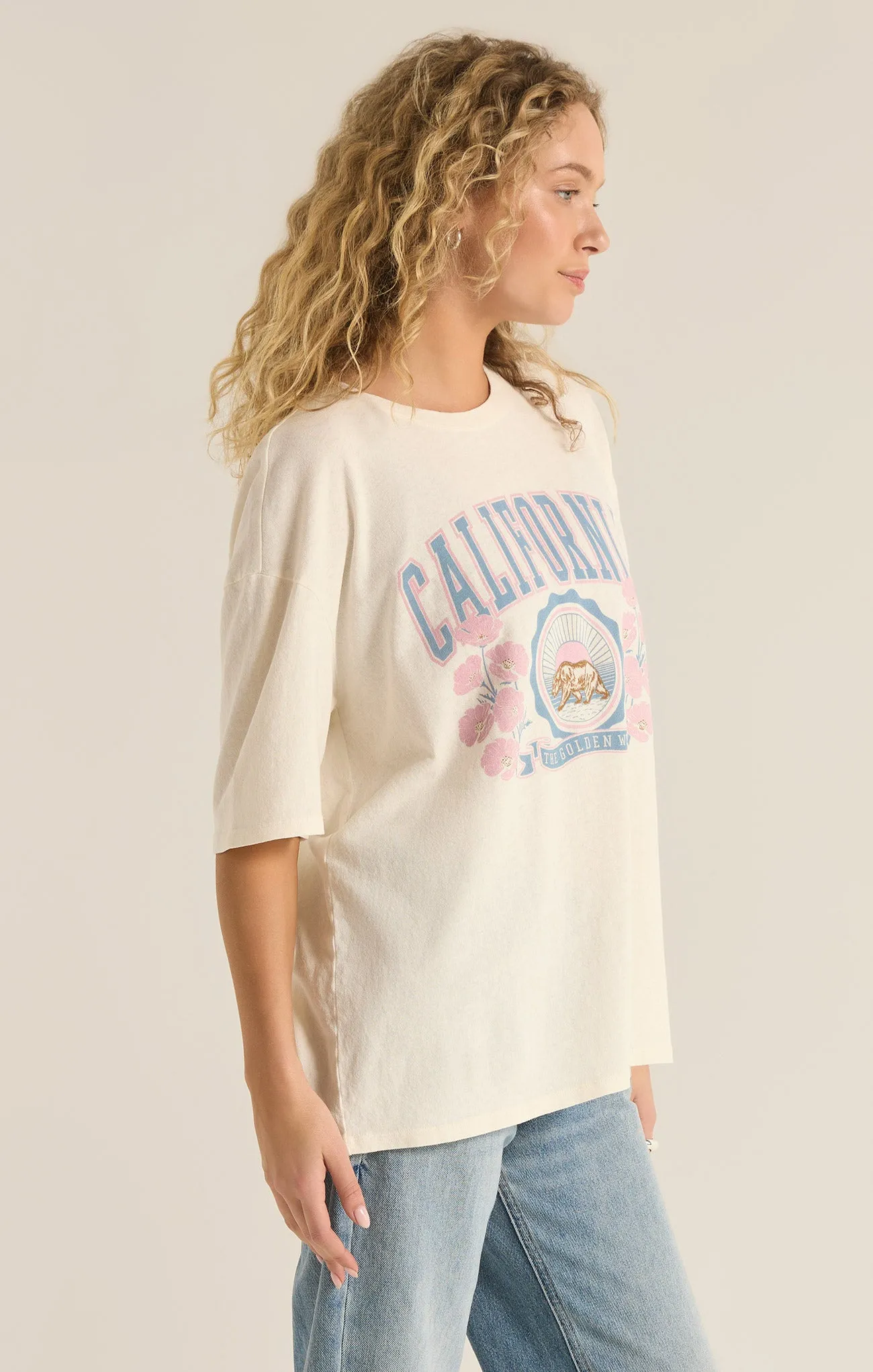Poppy Bear SoCal Oversized Tee sold by Z Supply product image thumbnail 3