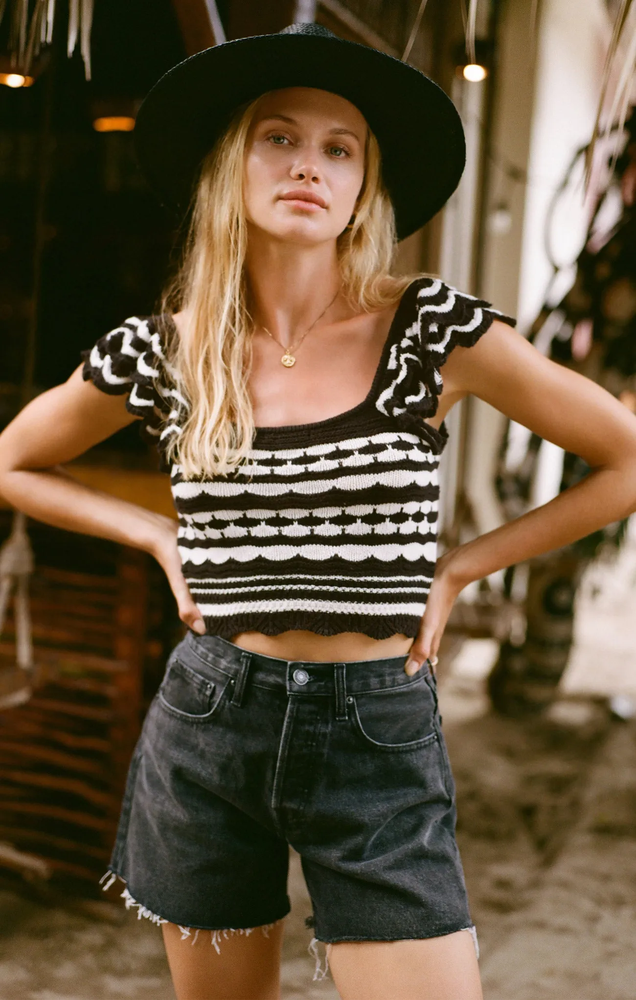 Noella Crochet Top sold by Z Supply