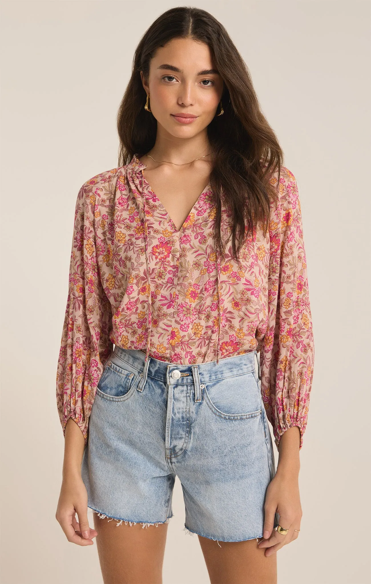Carine Lima Floral Top sold by Z Supply