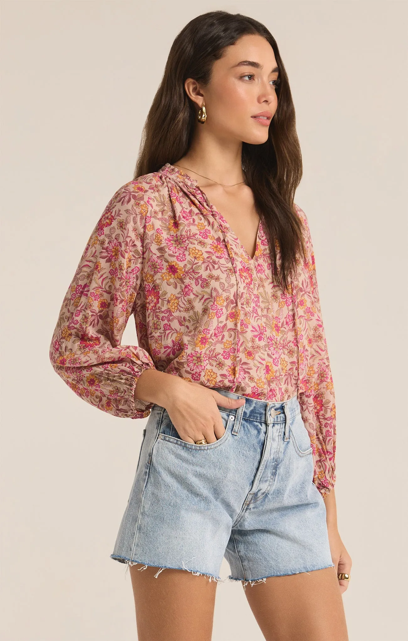 Carine Lima Floral Top sold by Z Supply product image thumbnail 3