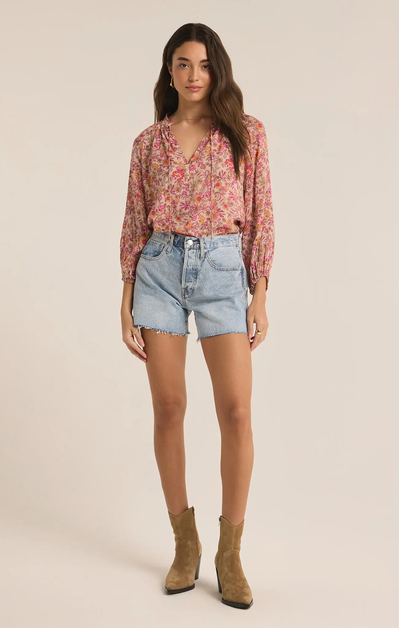 Carine Lima Floral Top sold by Z Supply product image thumbnail 4
