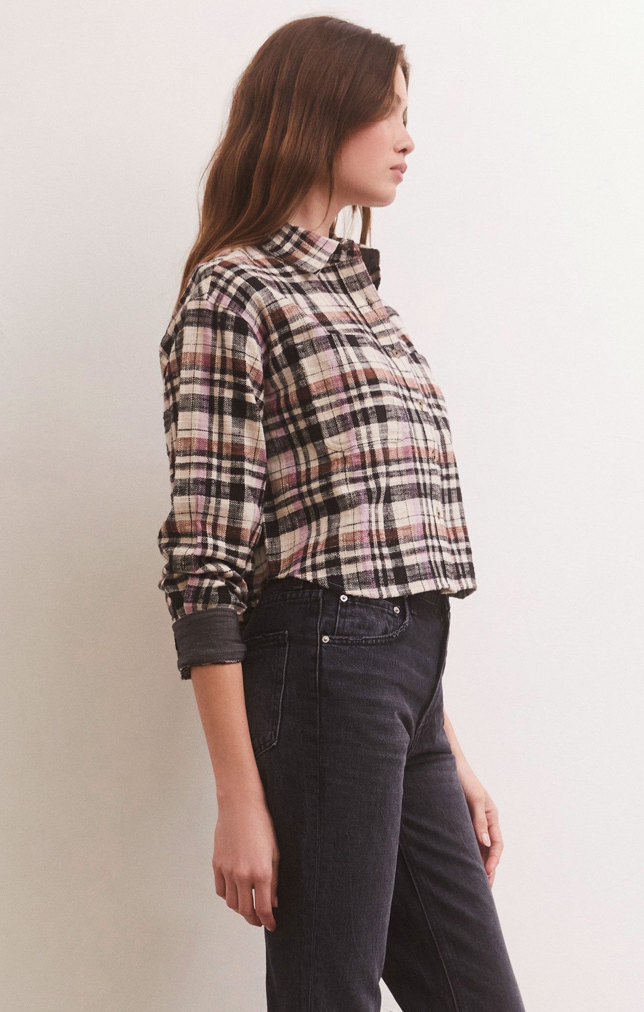 Ethan Cropped Plaid Top sold by Z Supply product image thumbnail 3