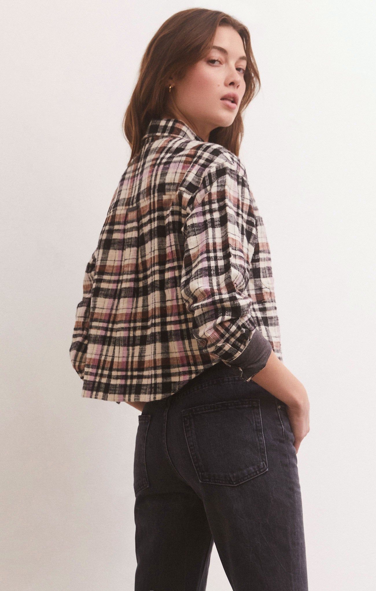 Ethan Cropped Plaid Top sold by Z Supply product image thumbnail 5